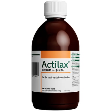 Actilax Lactulose 3.3g/5mL Oral Liquid 500ml