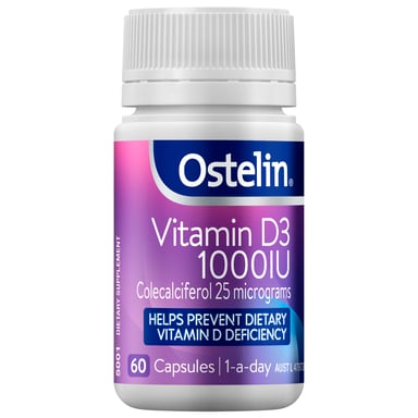 40% OFF RRP∞Ostelin Vitamin D3 1000IU 60 capsules^ (always read the label)$11.69RRP $19.49
