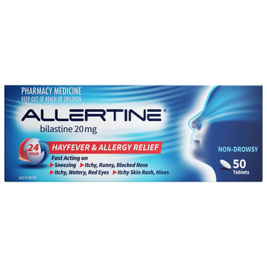 Allertine Bilastine 20mg - 50 tablets