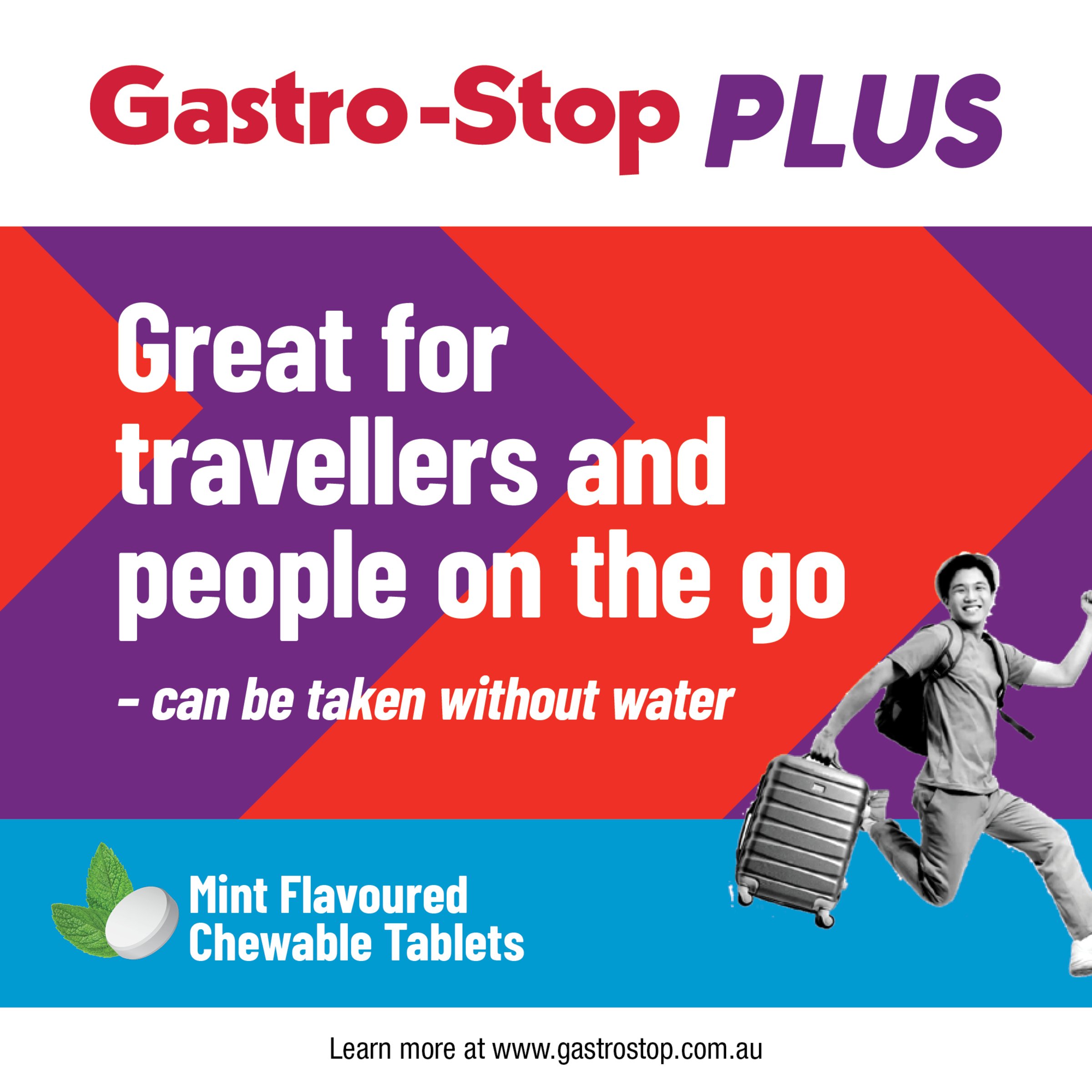 Gastro-Stop Plus Acute Diarrhoea Relief Mint Flavoured 12 chewable tablets - Image 6