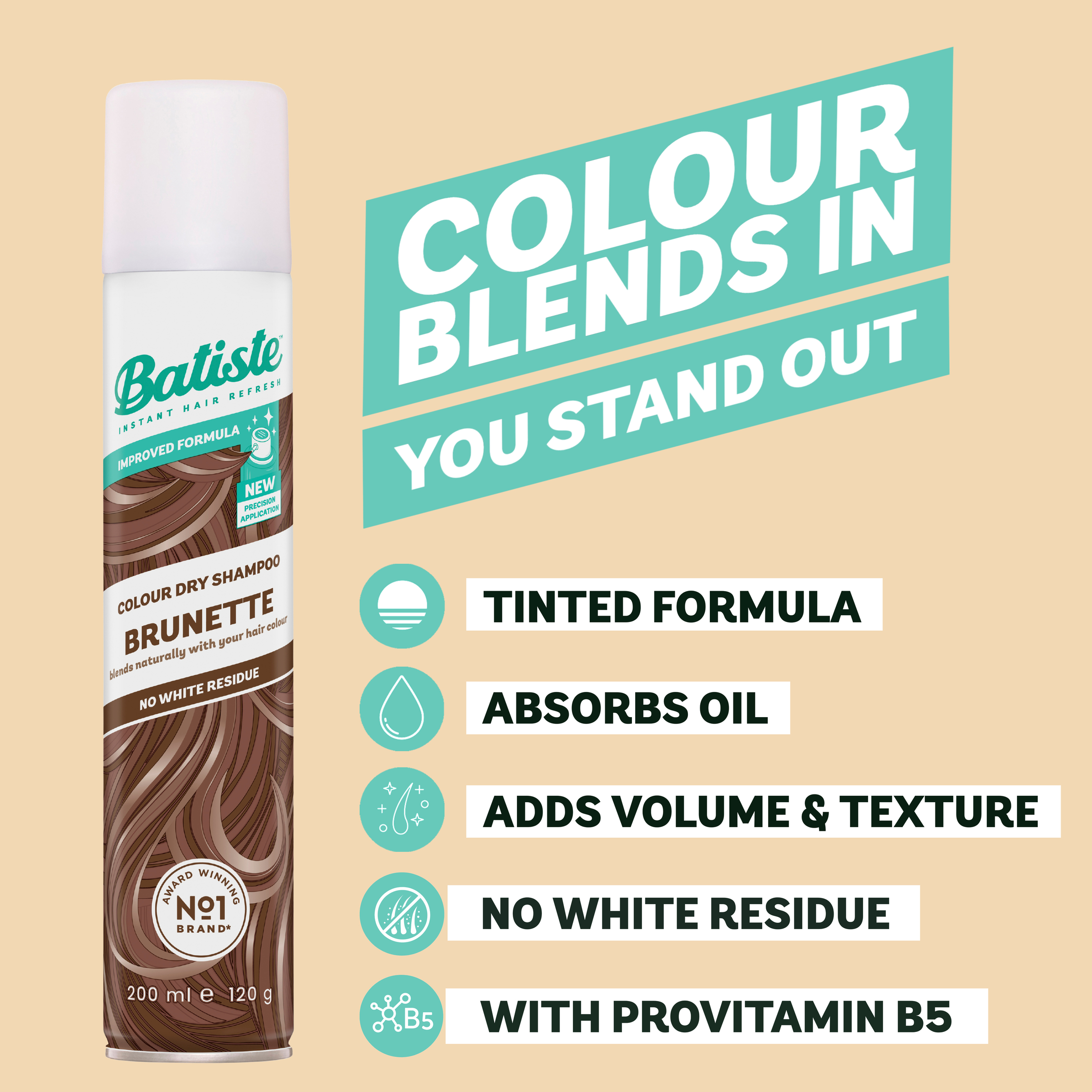 Batiste Dry Shampoo Medium & Brunette 200ml - Image 8