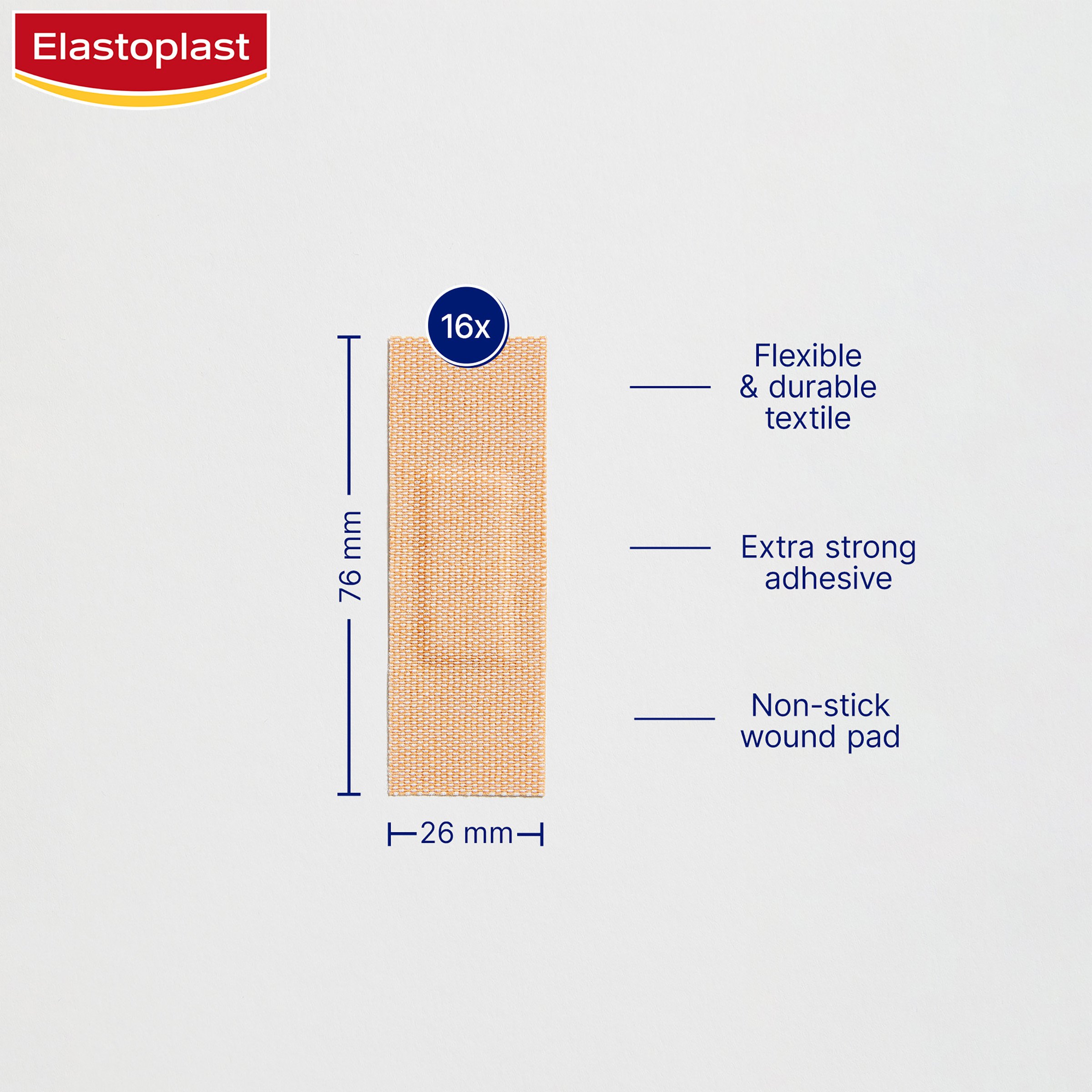 Elastoplast Heavy Fabric Waterproof Strips 16 pack - Image 7