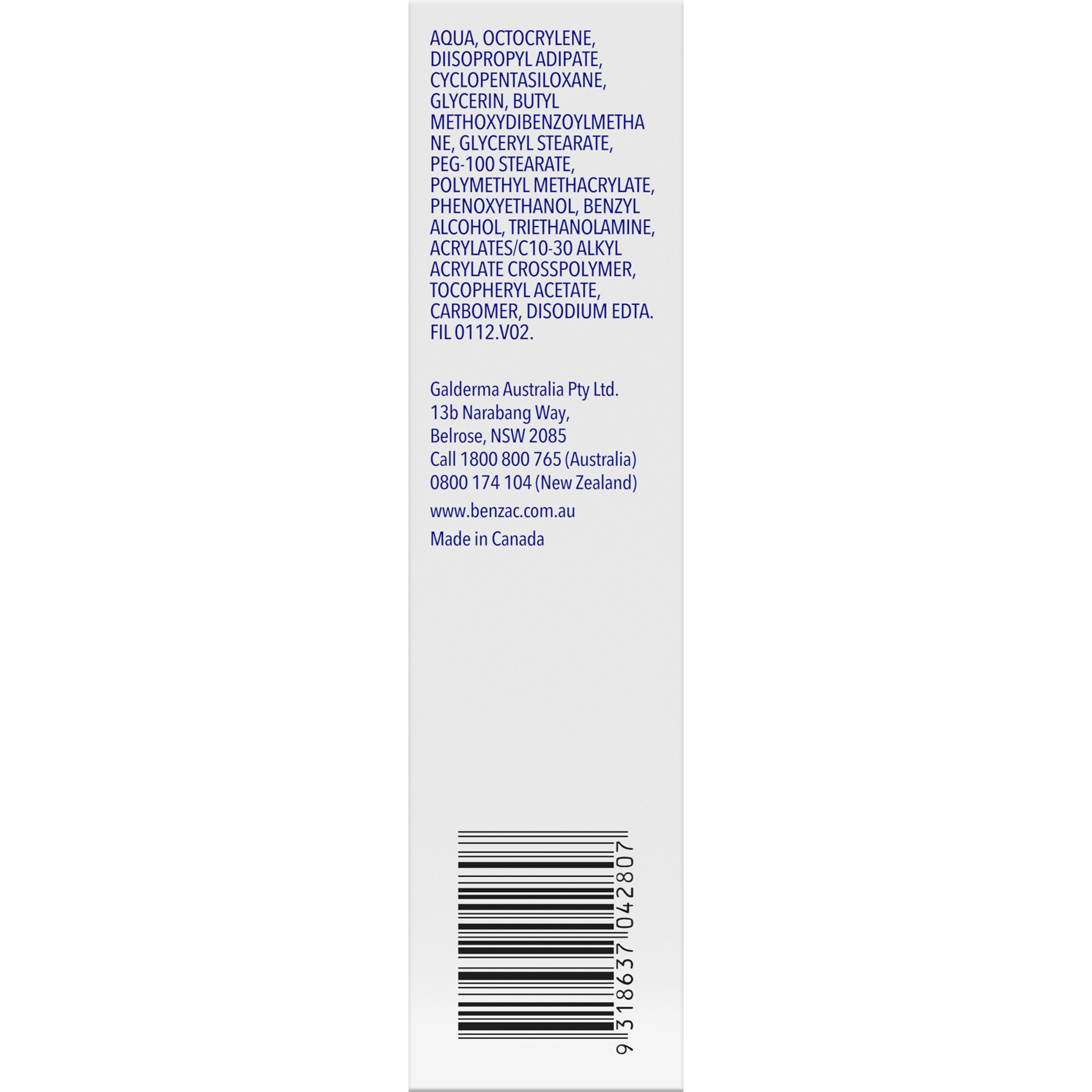 Benzac Daily Facial Moisturiser For All Skin Types SPF15 - 118ml - Image 9