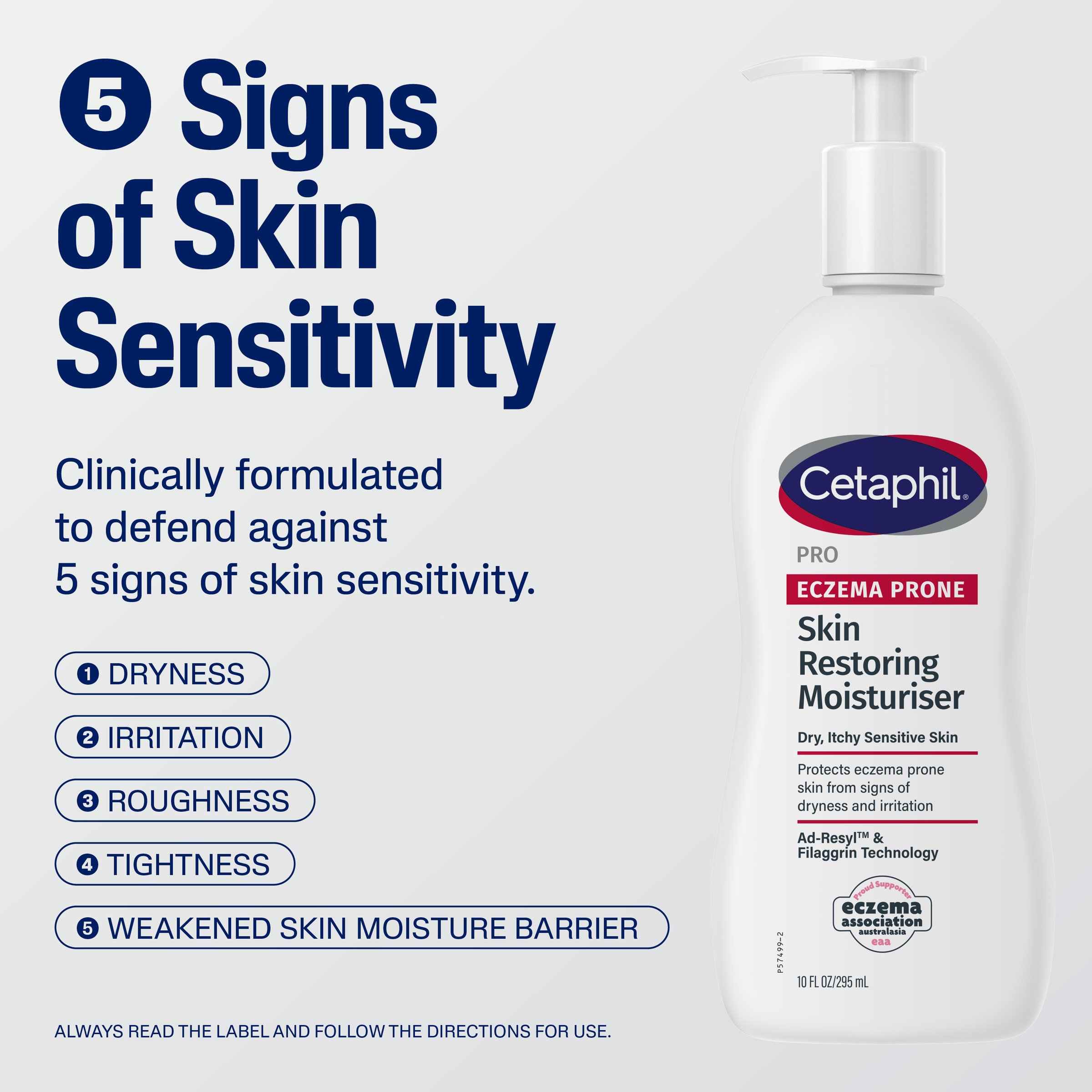 Cetaphil Pro Eczema Prone Skin Restoring Moisturiser 295ml - Image 4