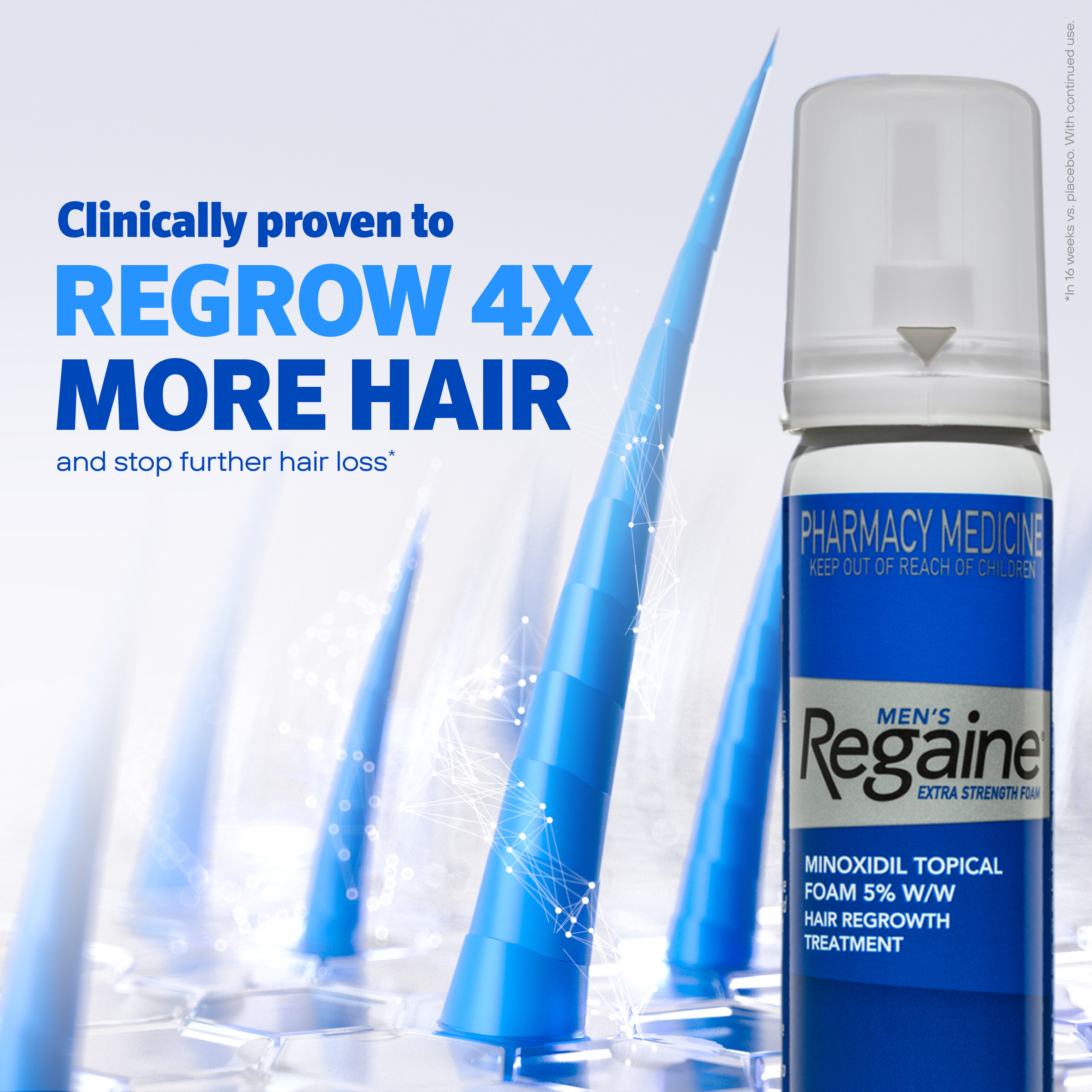 Regaine Hair Loss Treatment Mens Extra Strength 4 Months 60ml X 4 - 240ml - Image 6