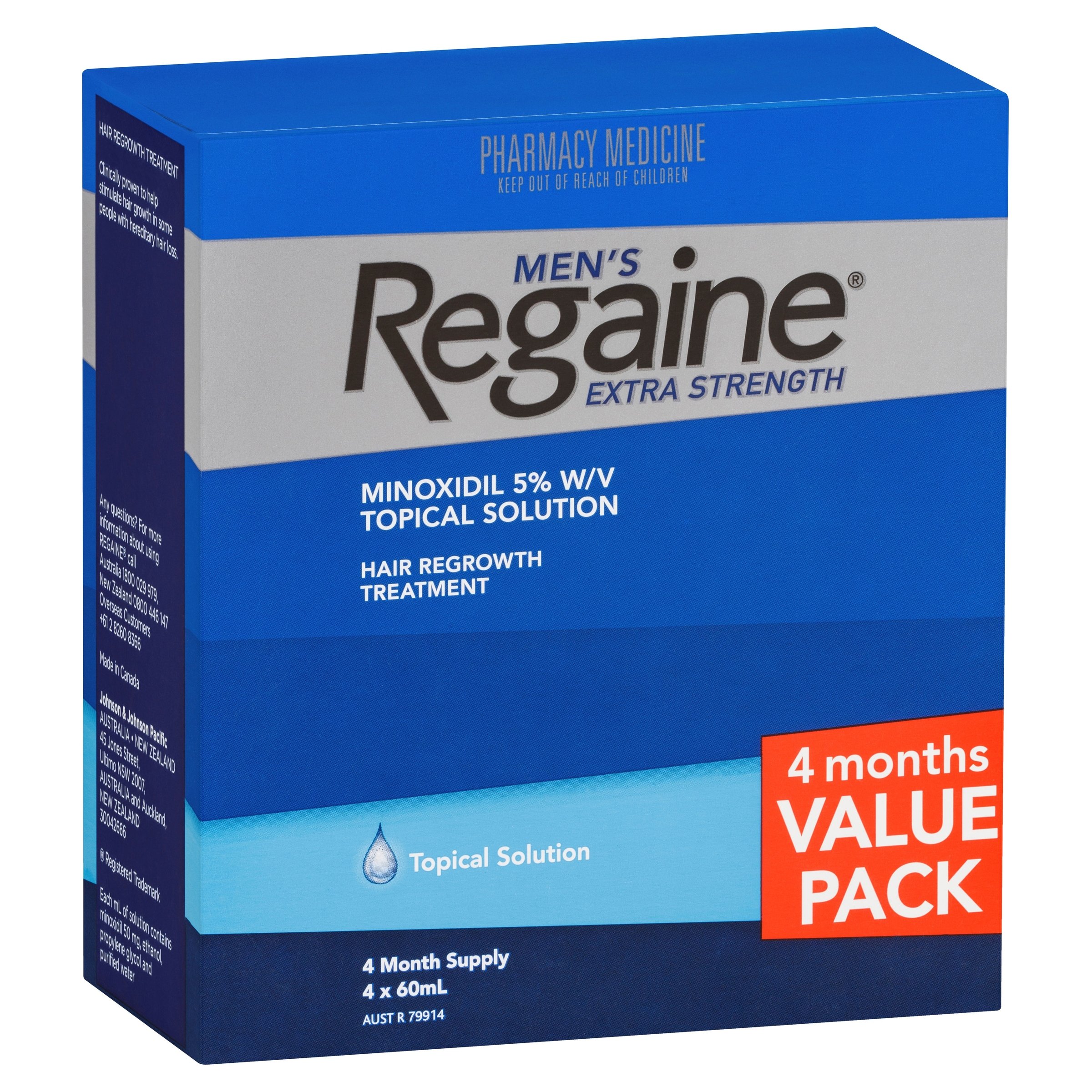 Regaine Hair Loss Treatment Mens Extra Strength 4 Months 60ml X 4 - 240ml - Image 15