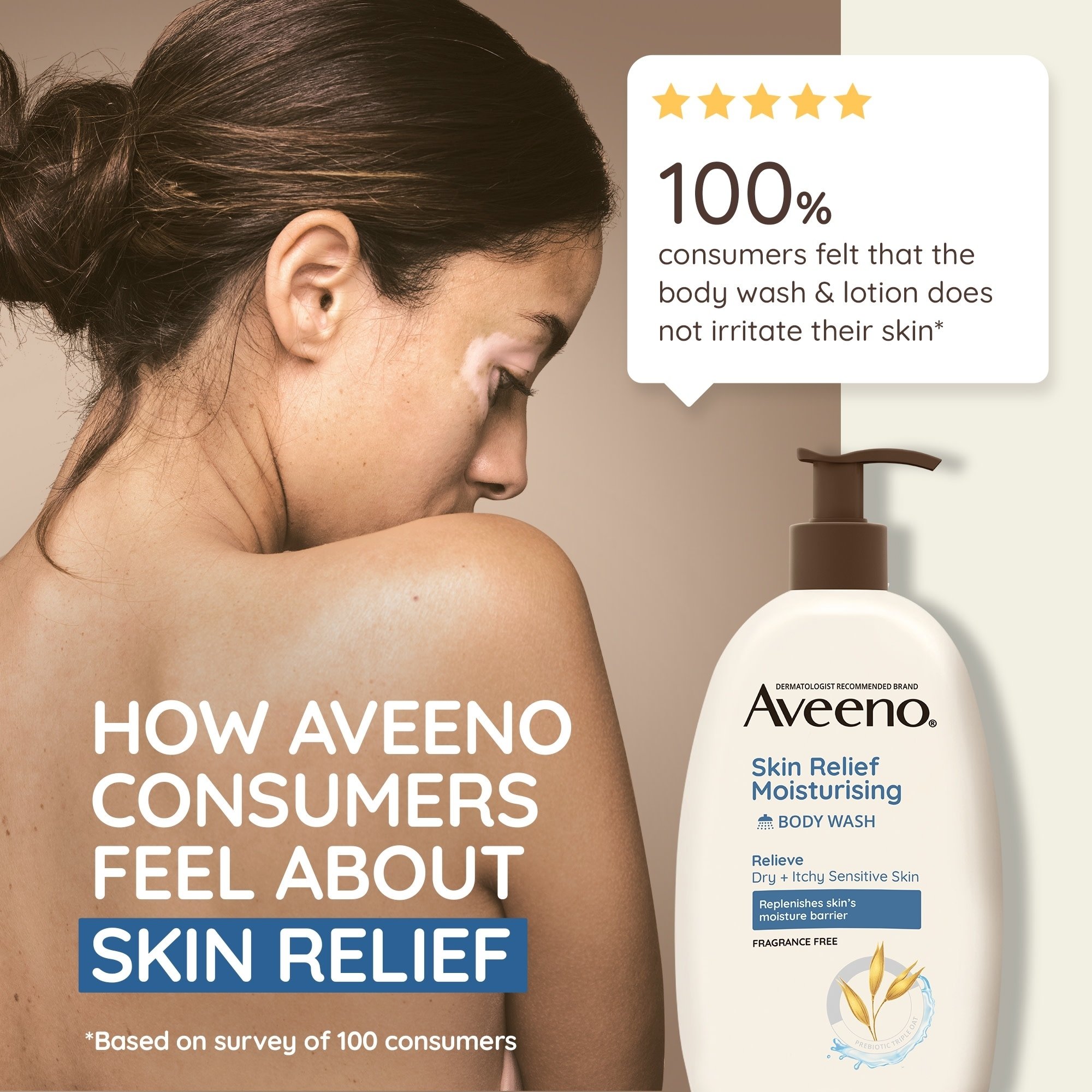 Aveeno Skin Relief Moisturising Lotion Fragrance Free 354ml - Image 5
