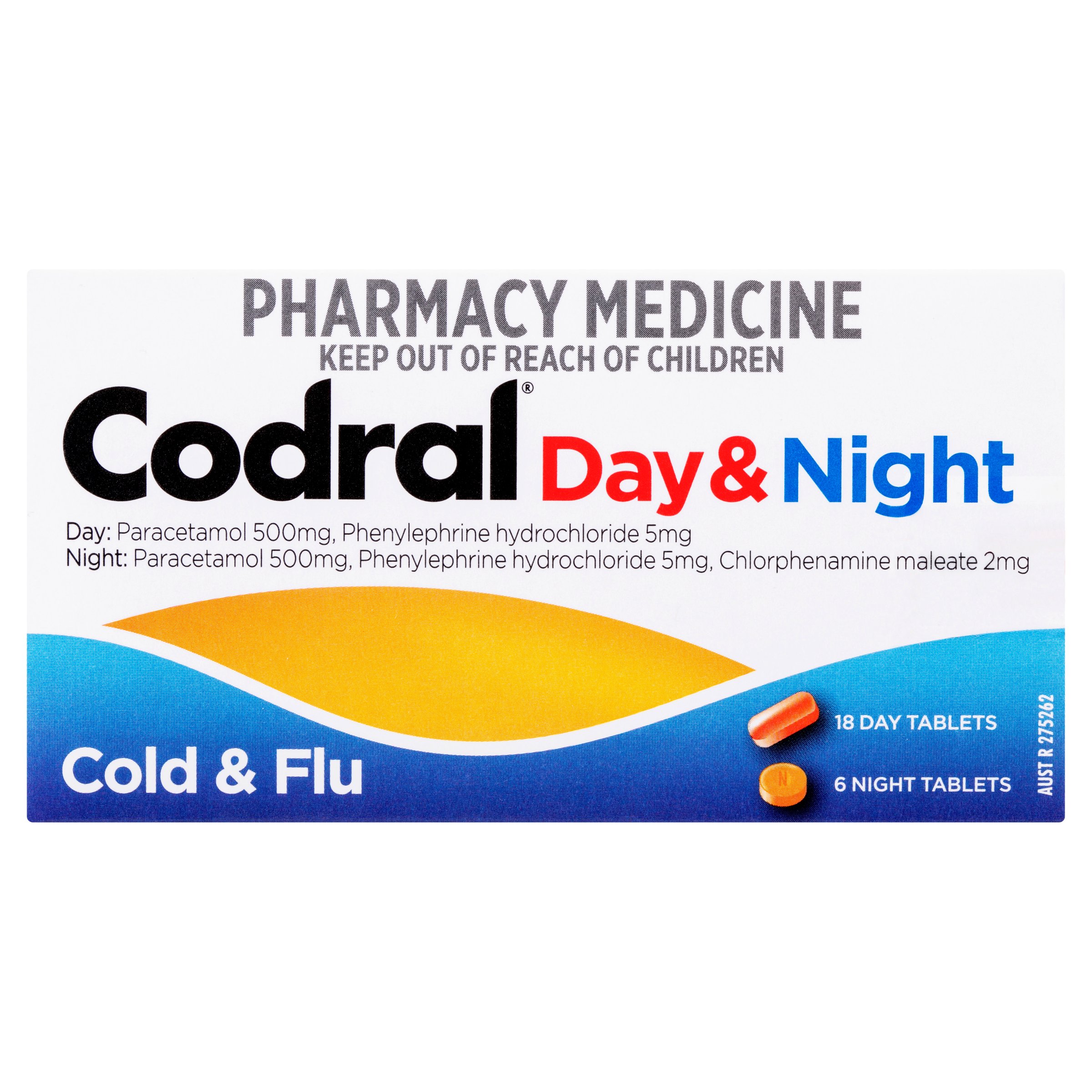 Codral PE Cold & Flu Day & Night 24 tablets - Image 1