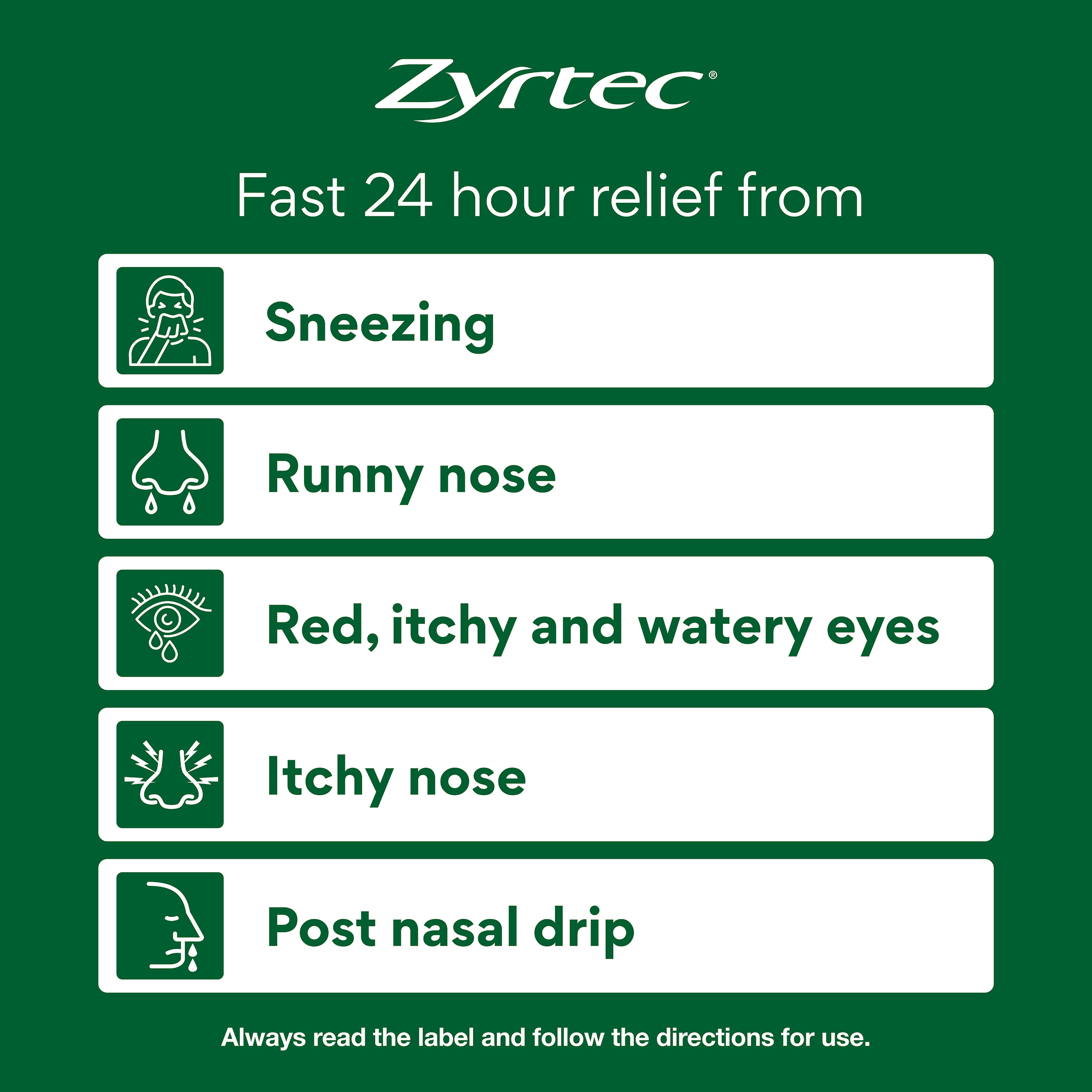 Zyrtec 10mg - 50 tablets - Image 4