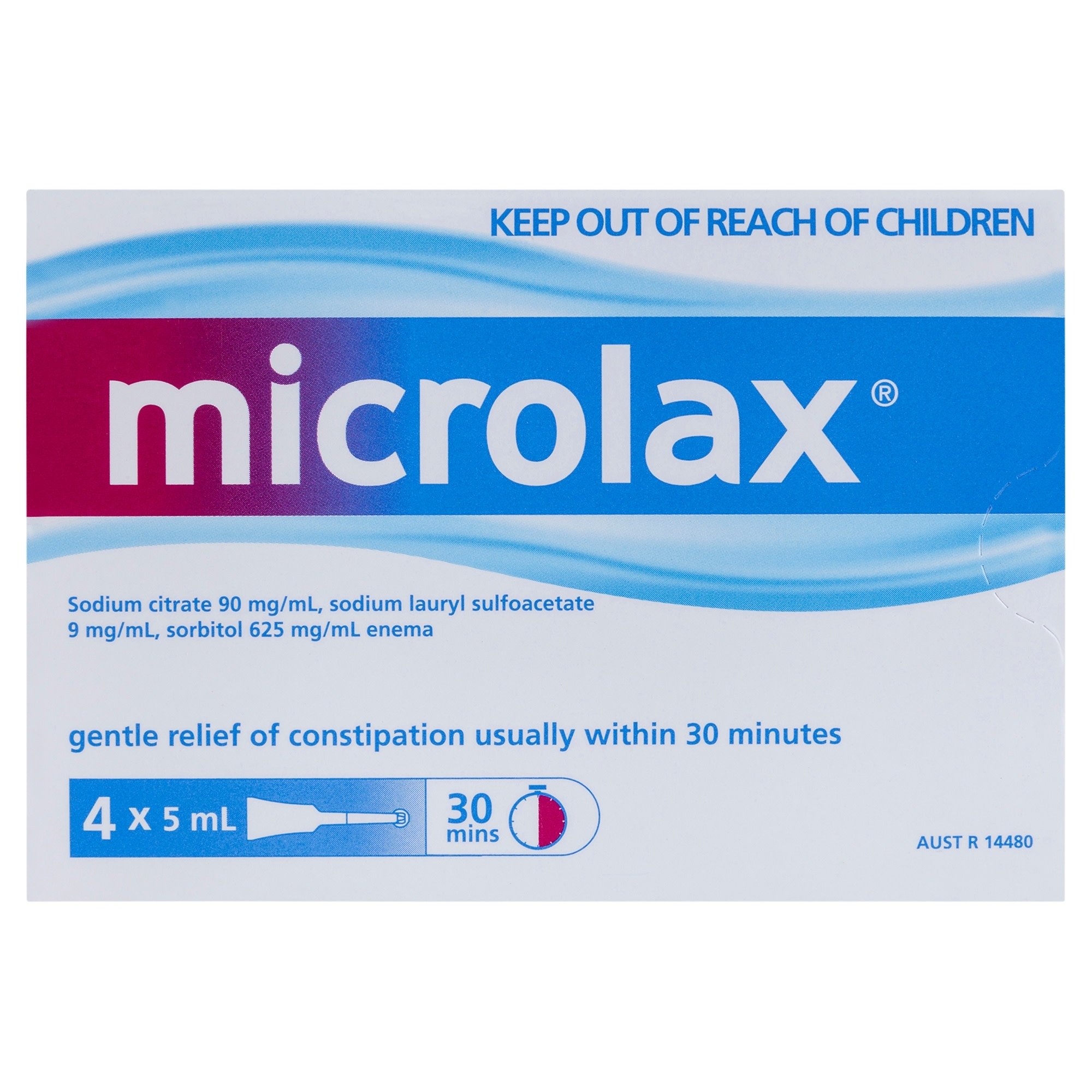 Microlax Enema 5ml - 4 pack - Image 1