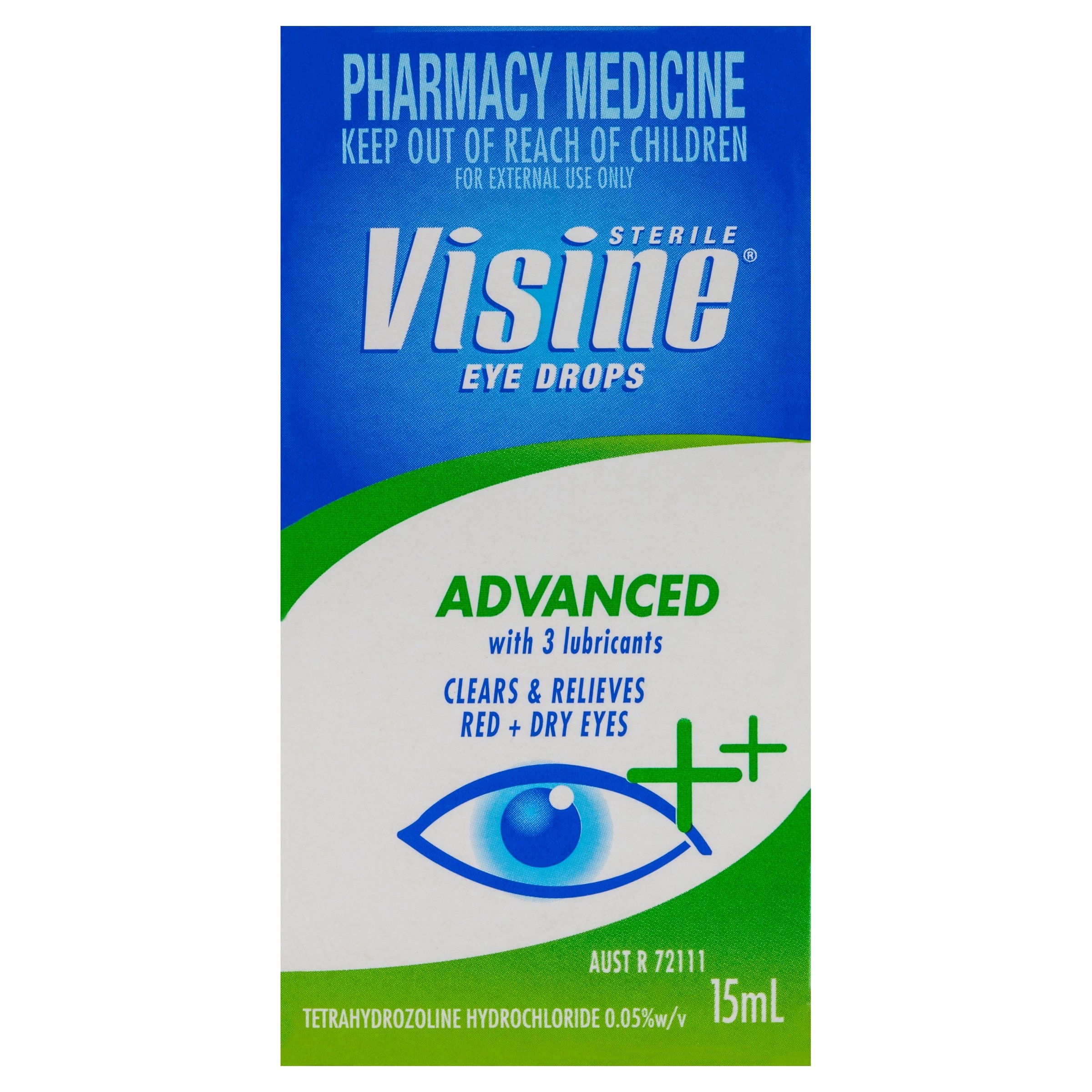 Visine Advanced Relief Eye Drops 15ml - Image 1