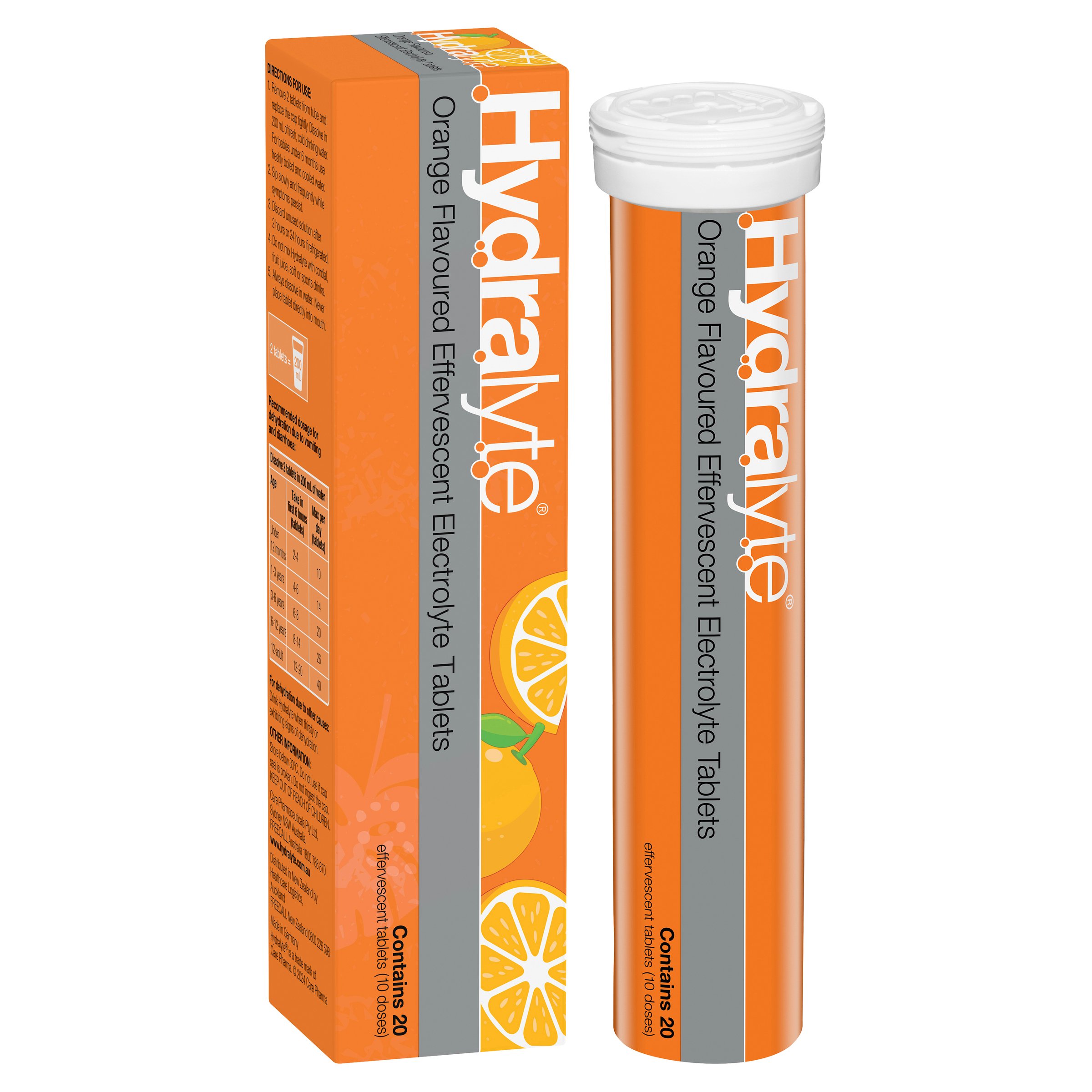 Hydralyte Effervescent Orange 20 tablets - Image 6
