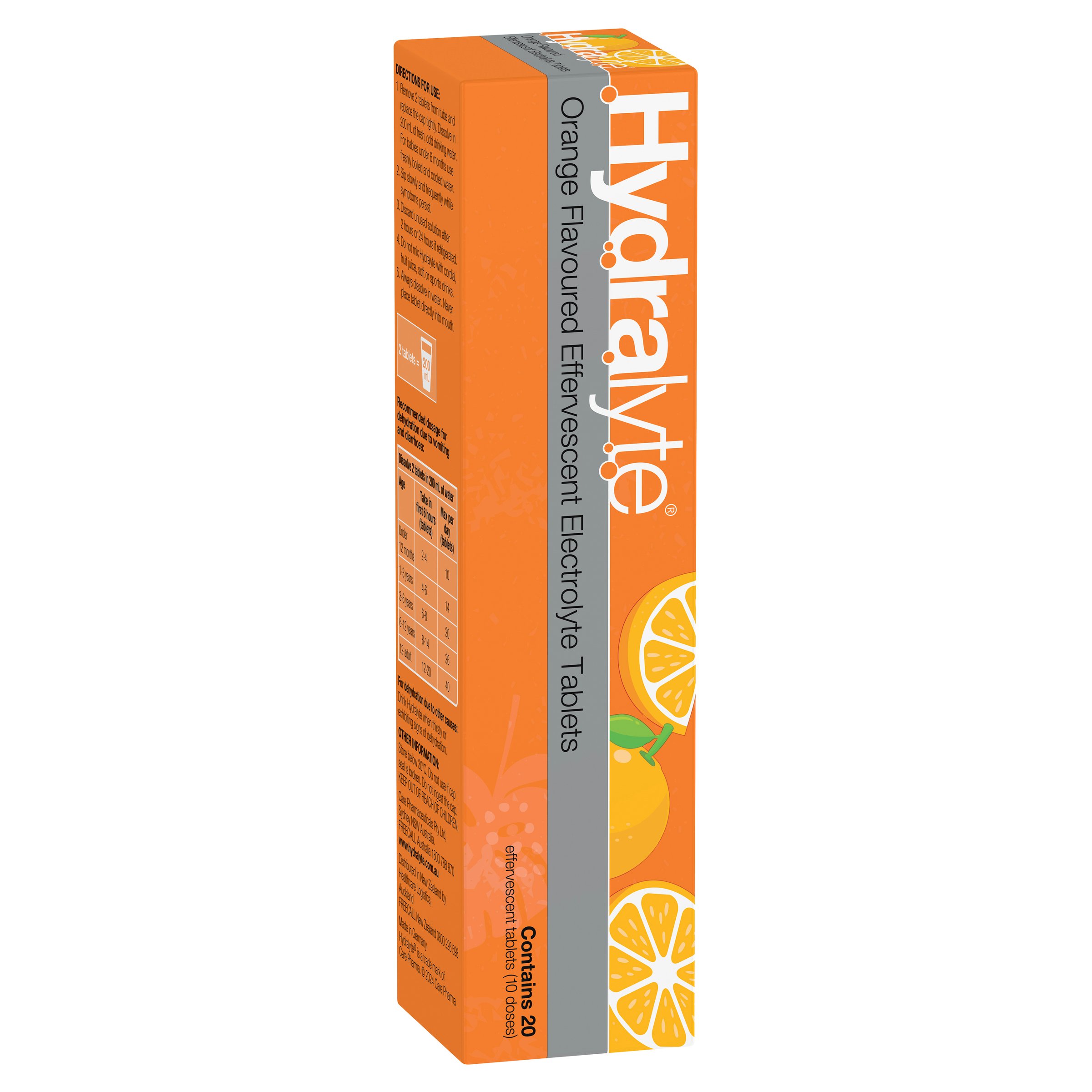Hydralyte Effervescent Orange 20 tablets - Image 12