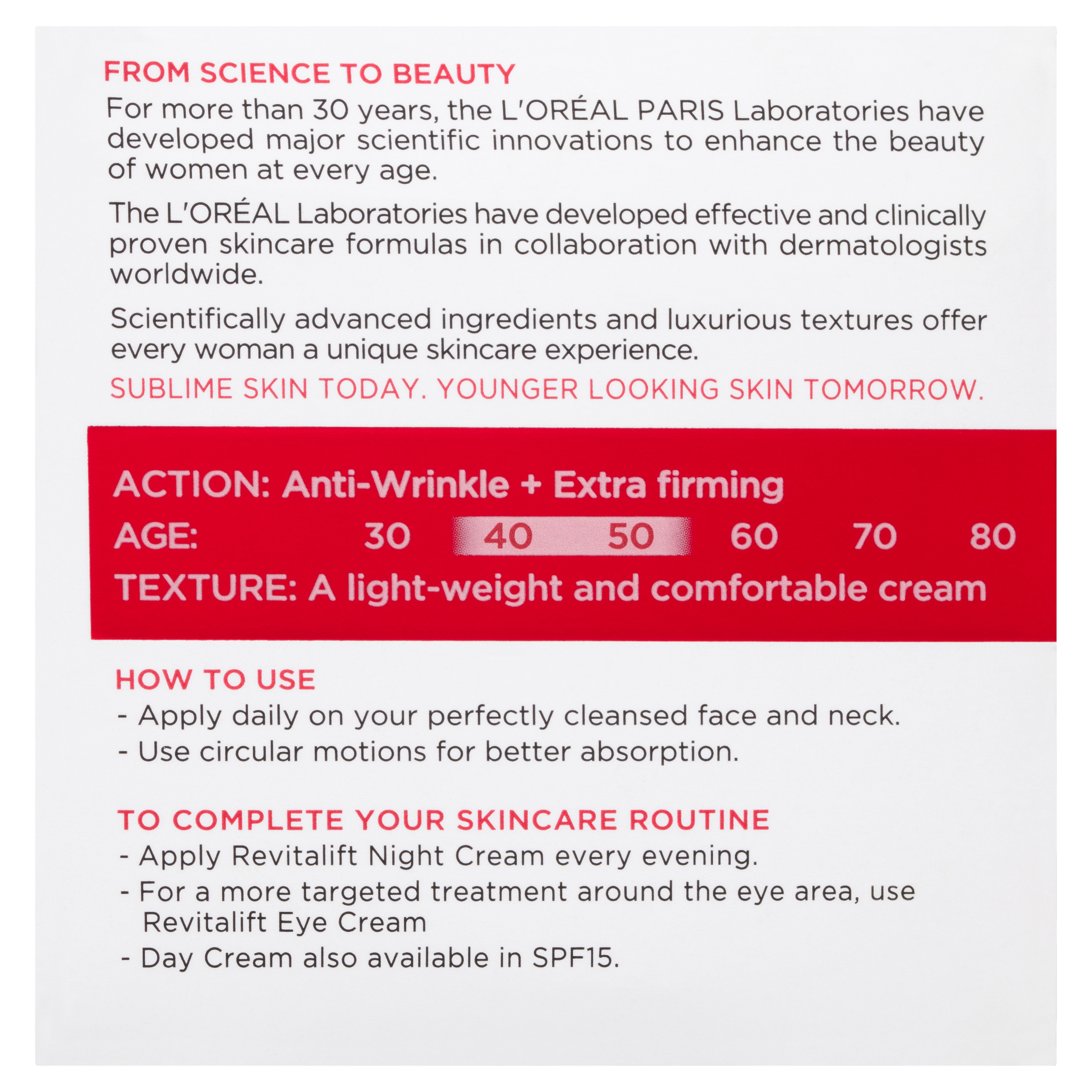 L'Oreal Paris Revitalift Day Cream 50ml - Image 10