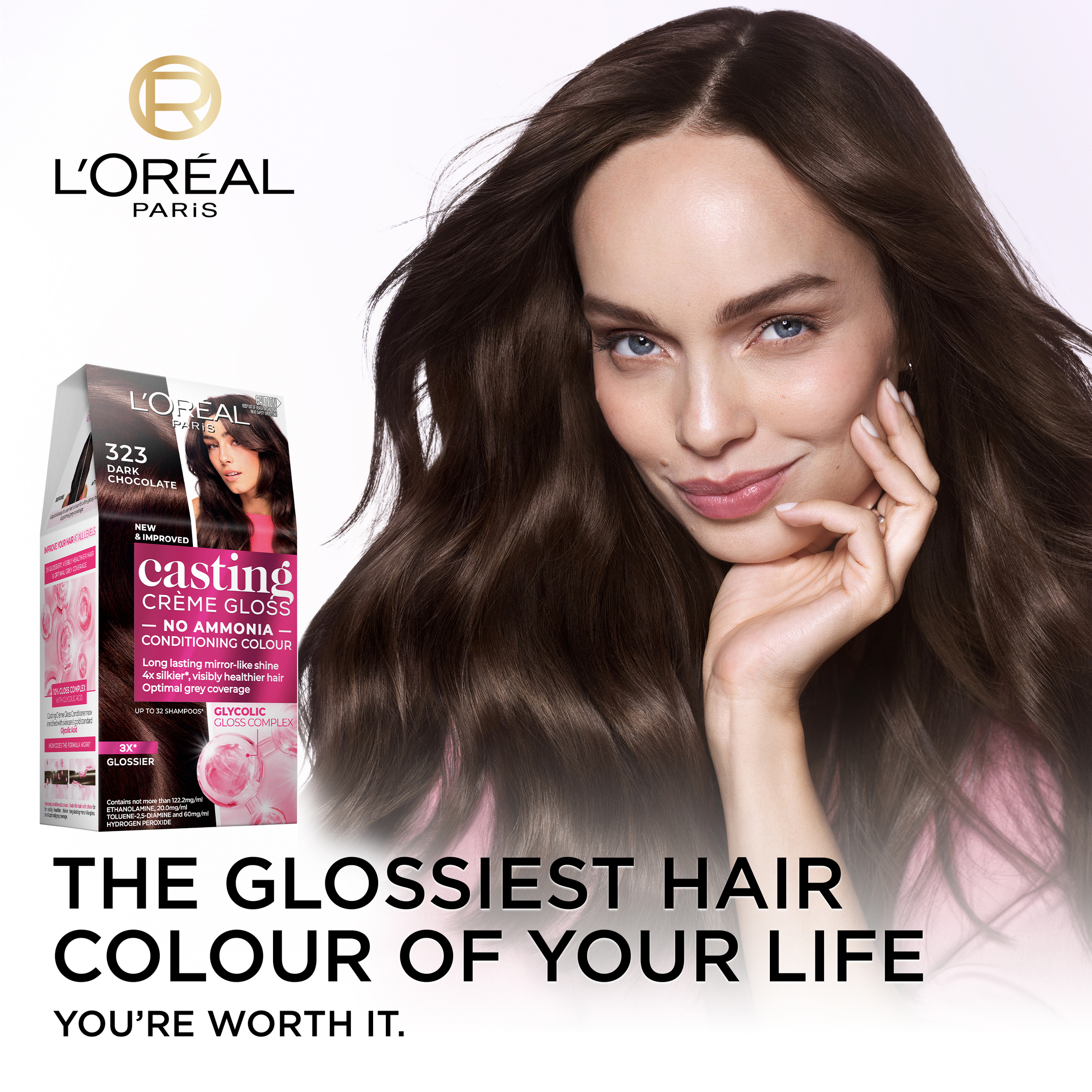 L'Oreal Paris Casting Creme Gloss 323 Dark Chocolate 1 each - Image 3