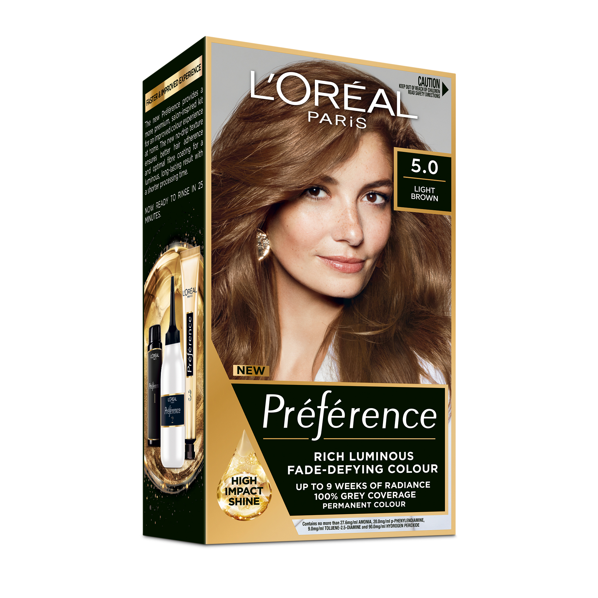 L'Oreal Paris Superior Preference 5 Palma Brown 1 each - Image 1