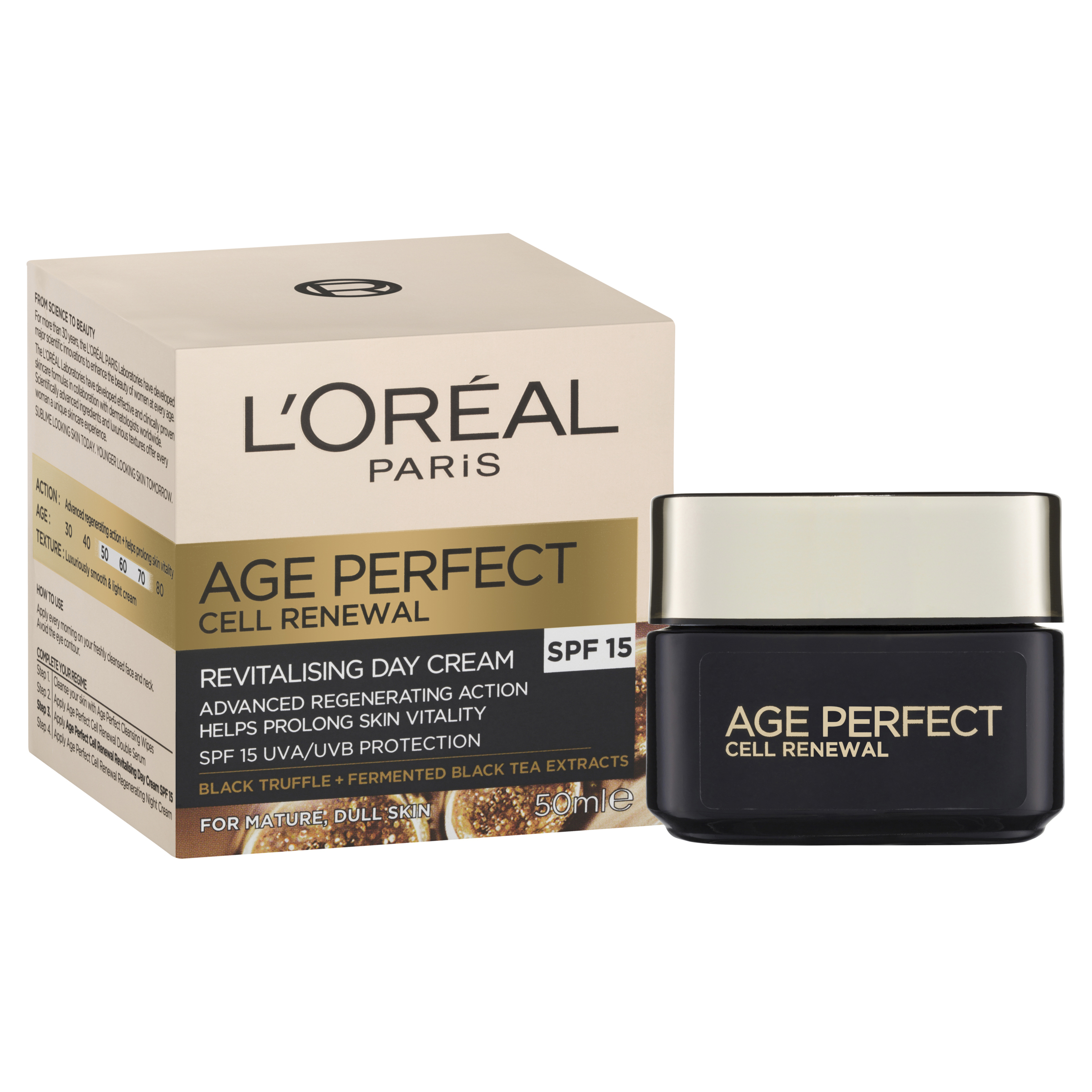 L'Oreal Paris Age Perfect Cell Renewal Restoring Day Cream SPF15 - 50ml - Image 10
