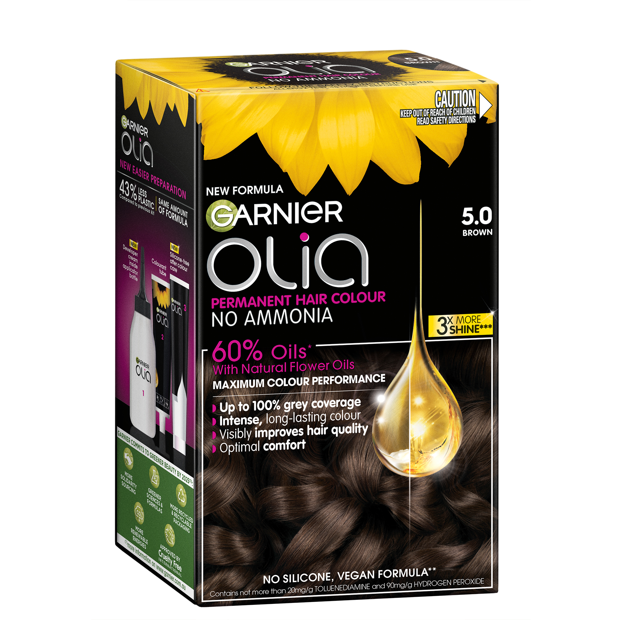 Garnier Olia 5.0 Brown 1 pack - Image 1