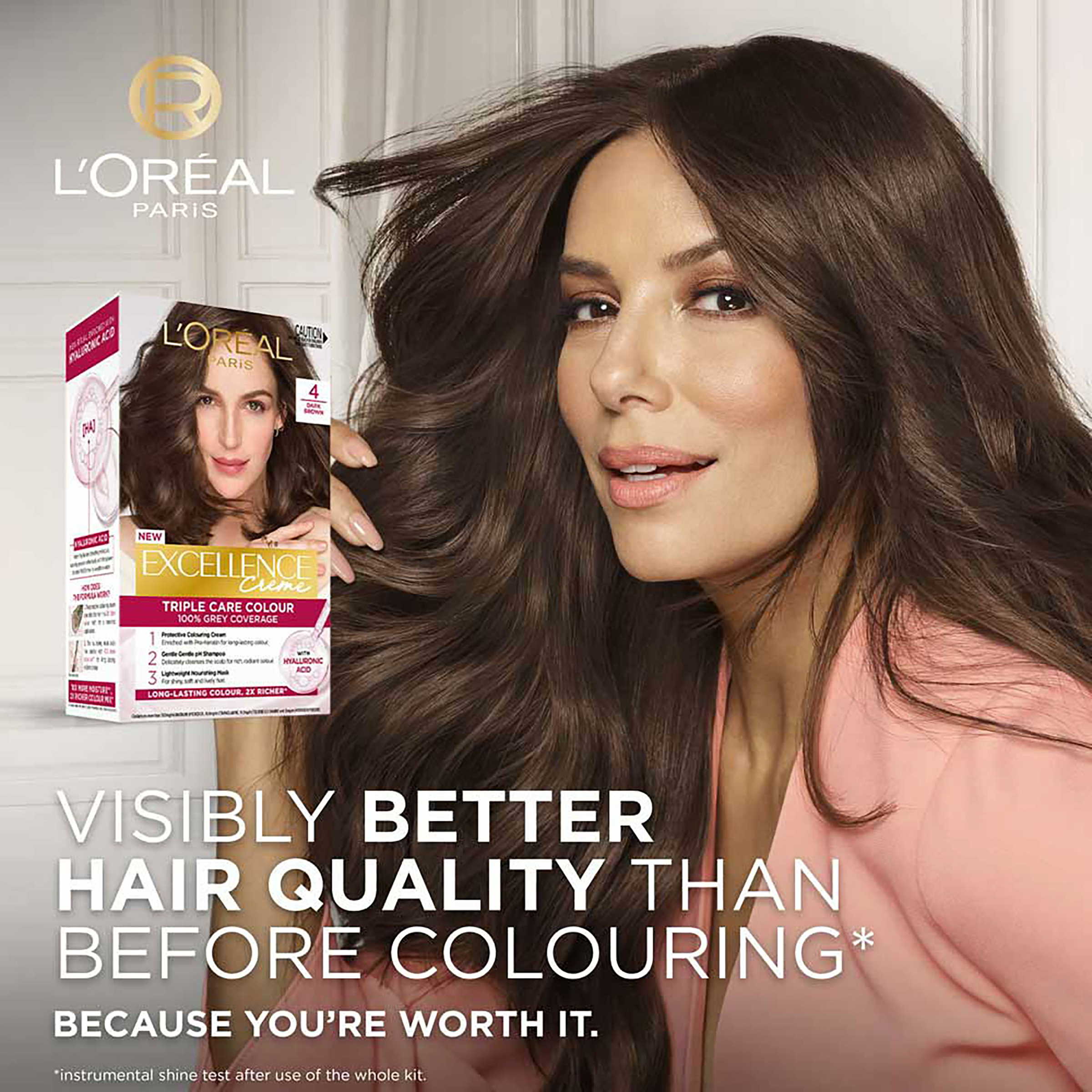 L'Oreal Paris Excellence Creme 4 Dark Brown 1 each - Image 2