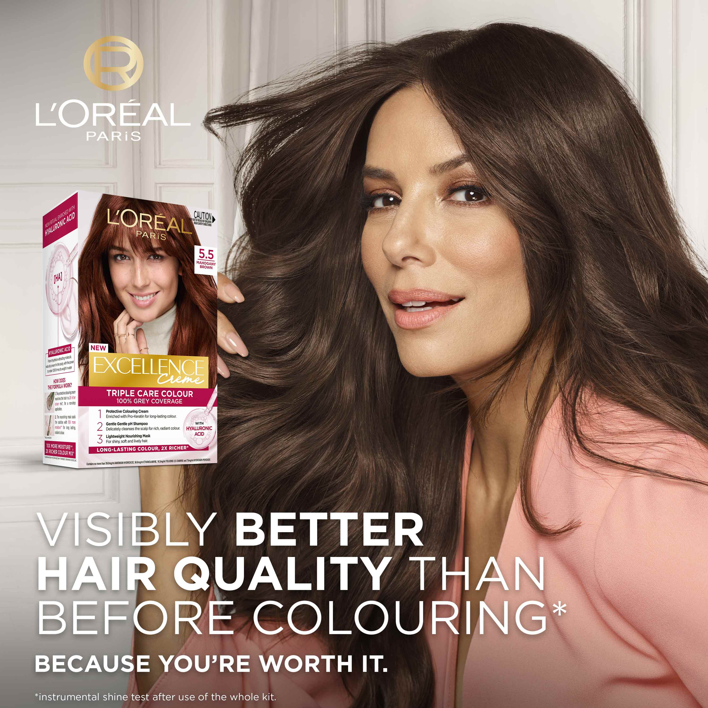 L'Oreal Paris Excellence Creme 5.5 Mahogany Brown 1 each - Image 2