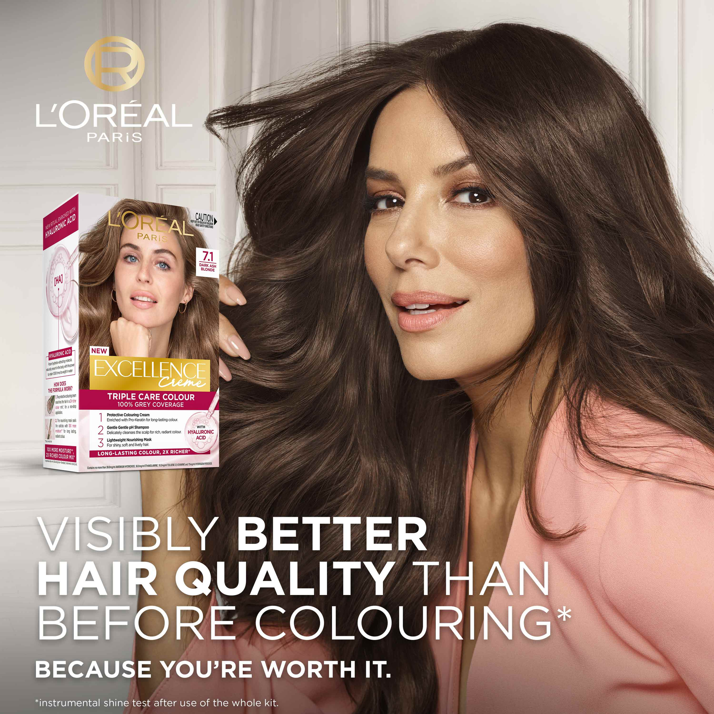 L'Oreal Paris Excellence Creme 7.1 Dark Ash Blonde 1 each - Image 2
