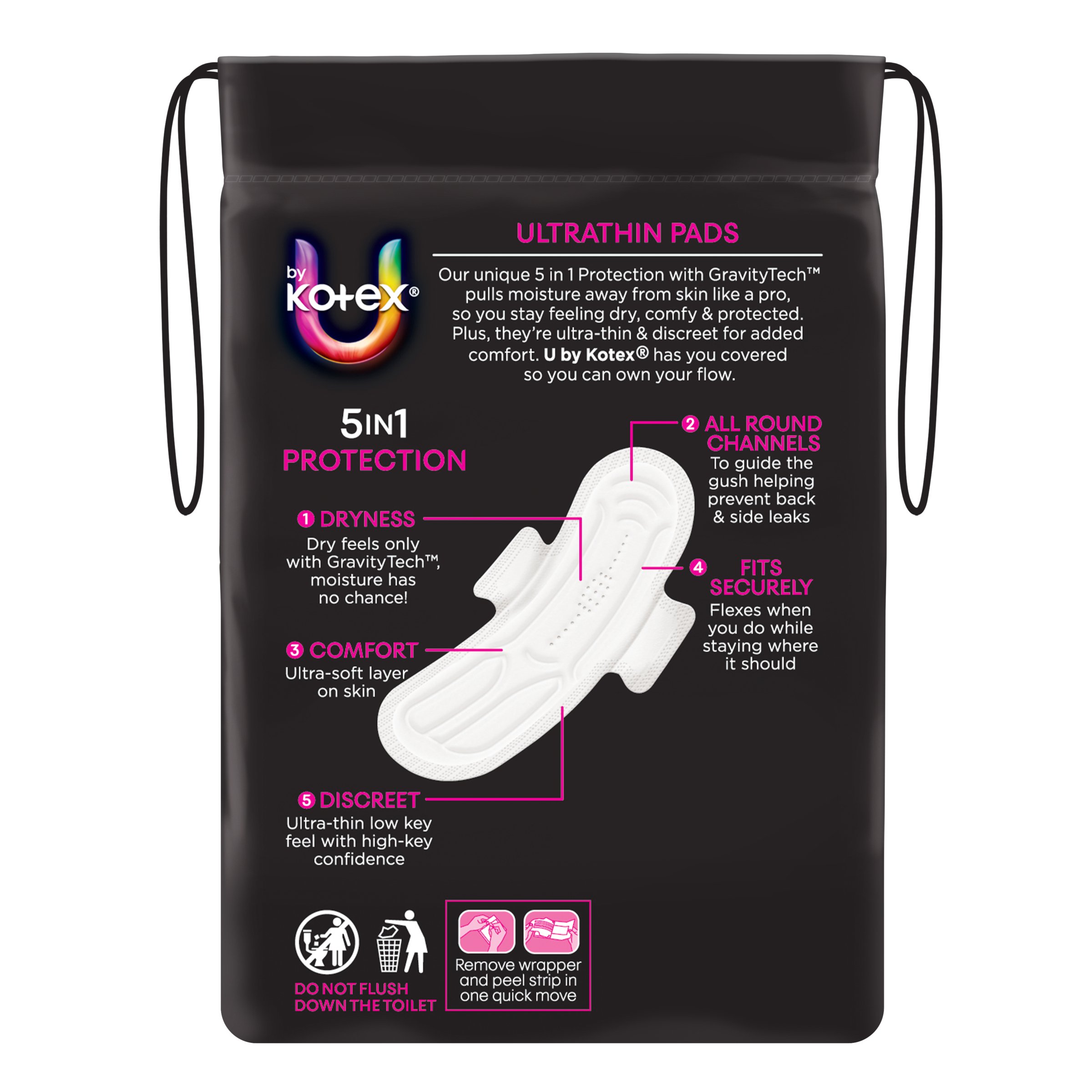 U by Kotex Pads Ultra Thin With Wings Super 12 pack - Image 2