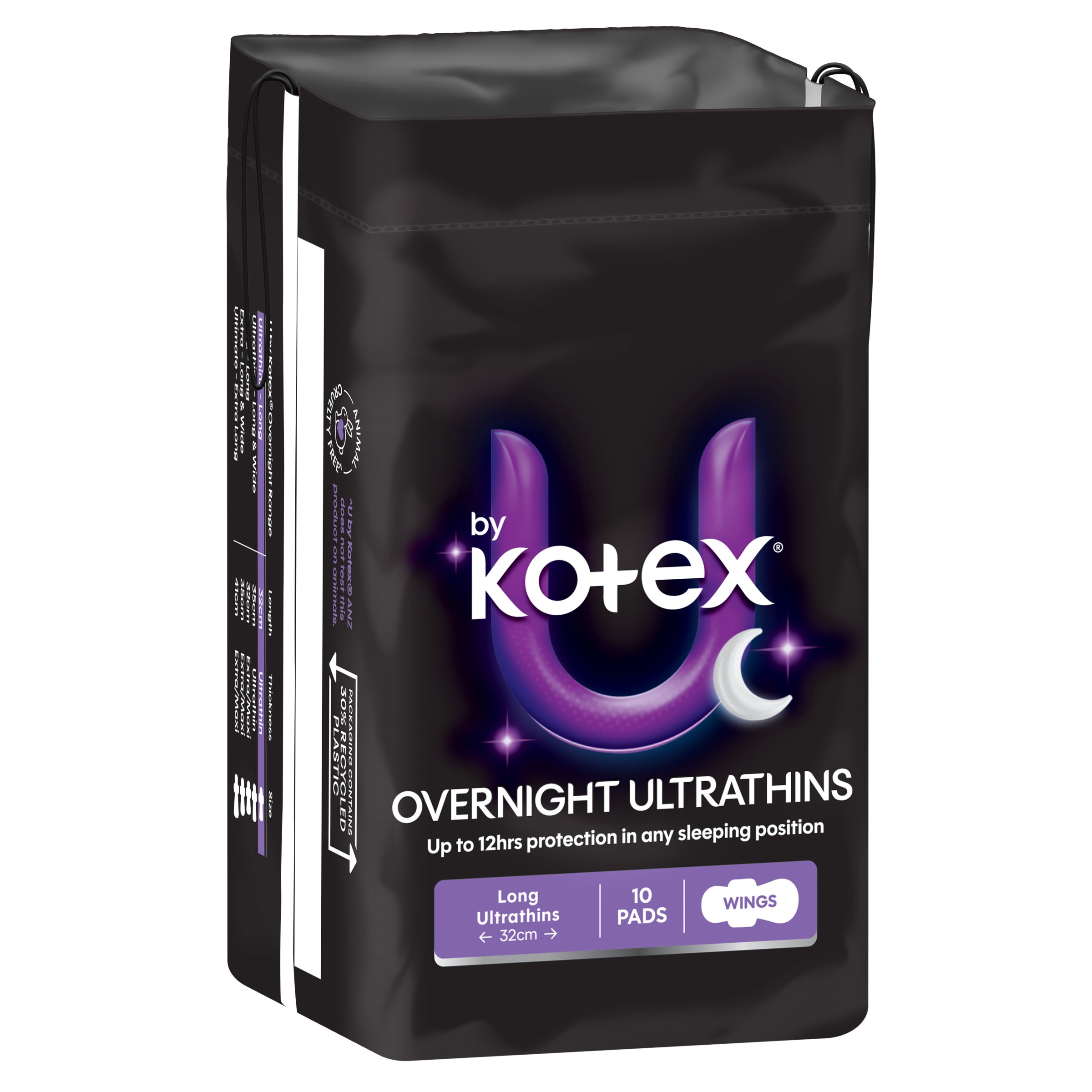 U By Kotex Pads Overnight Ultra Thin With Wings 10 pack - Image 8