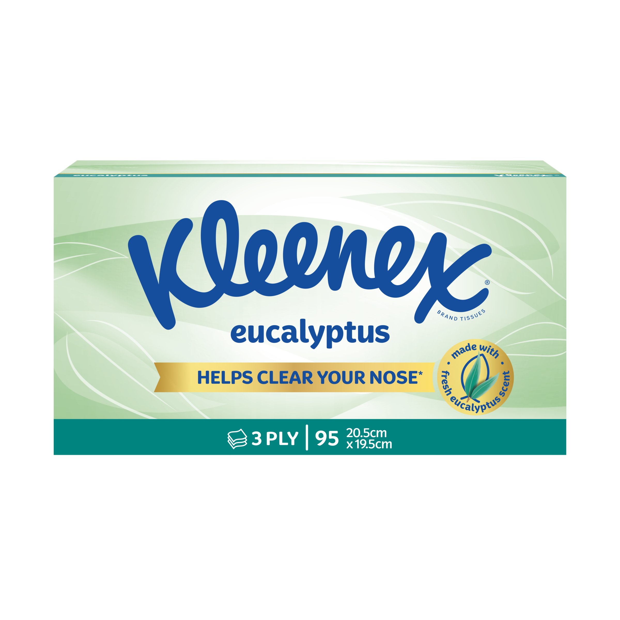 Kleenex Facial Tissues Extra Care Eucalyptus & Aloe Vera 95 pack - Image 5