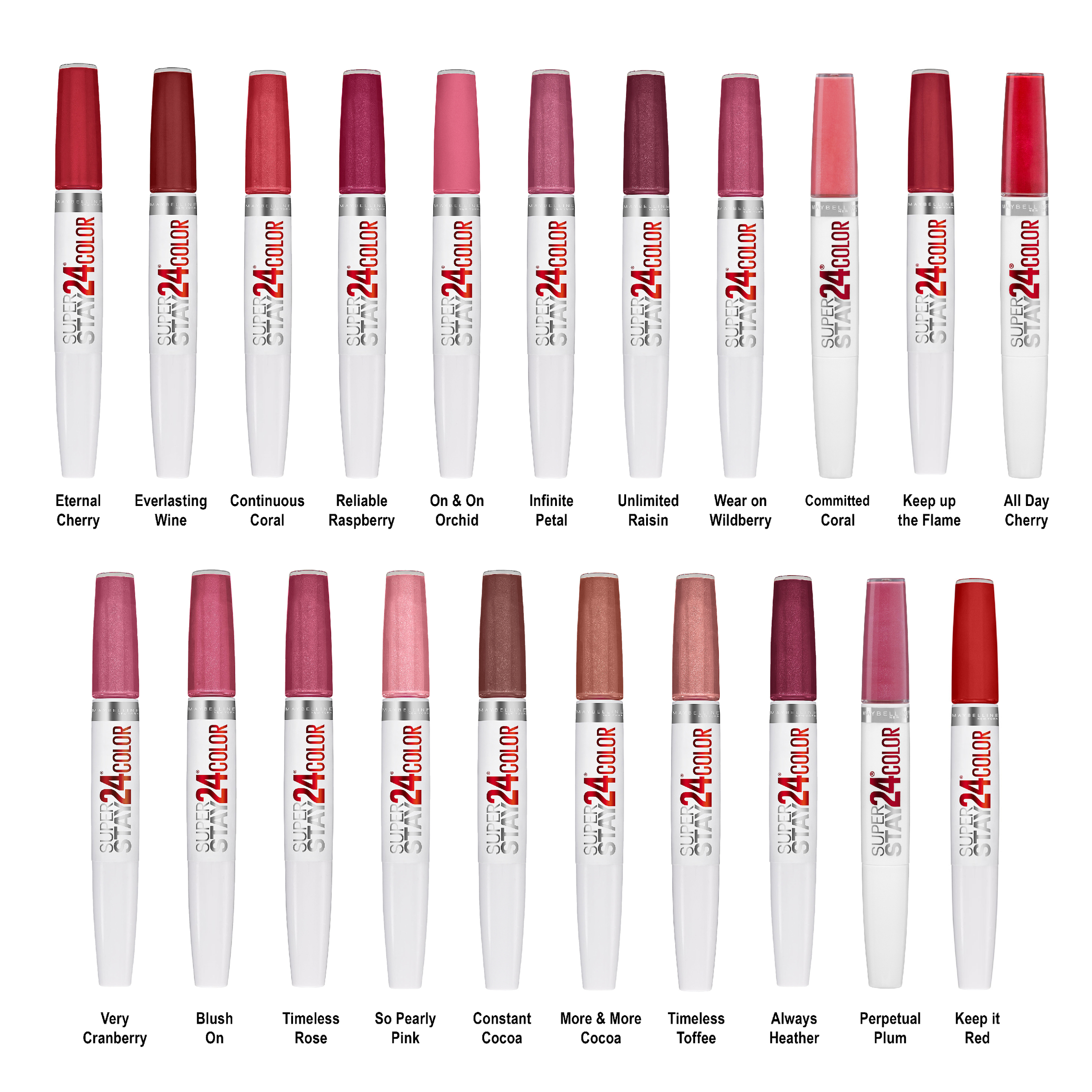 Maybelline SuperStay 24HR Lip Color 25 Keep Up The Flame 1 each - Image 4