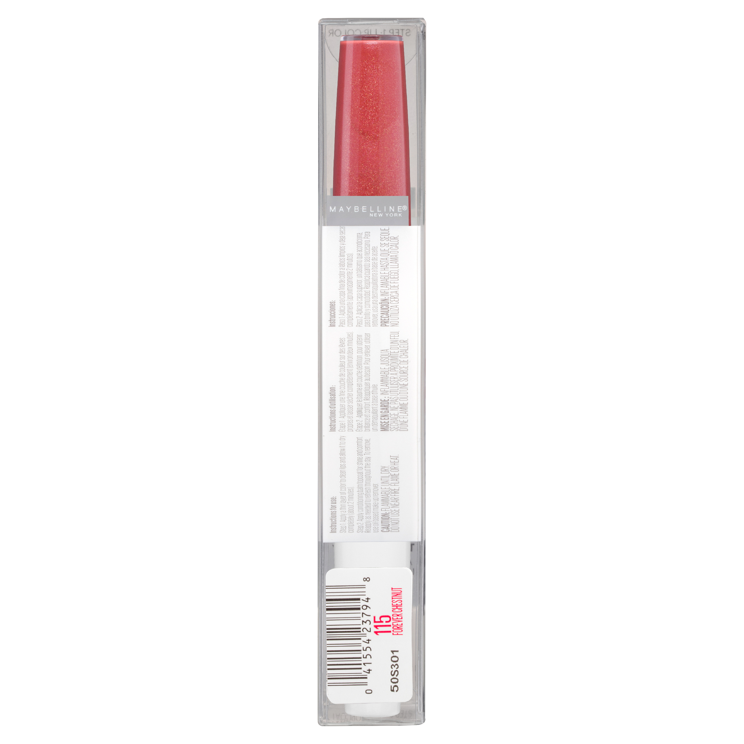Maybelline SuperStay 24HR Lip Color 115 Forever Chestnut 1 each - Image 4