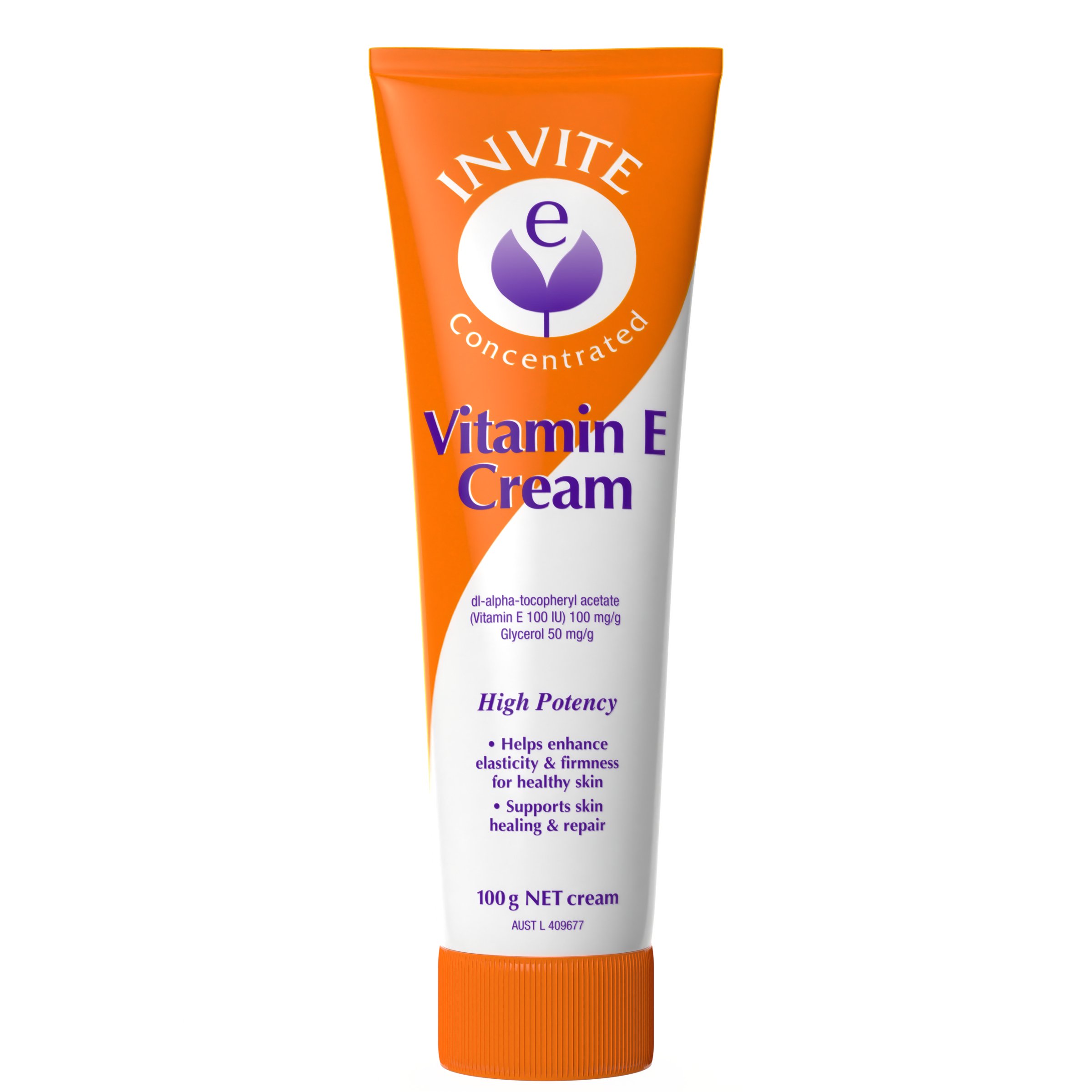 Invite E Vitamin E Cream Tube 100g - Image 1