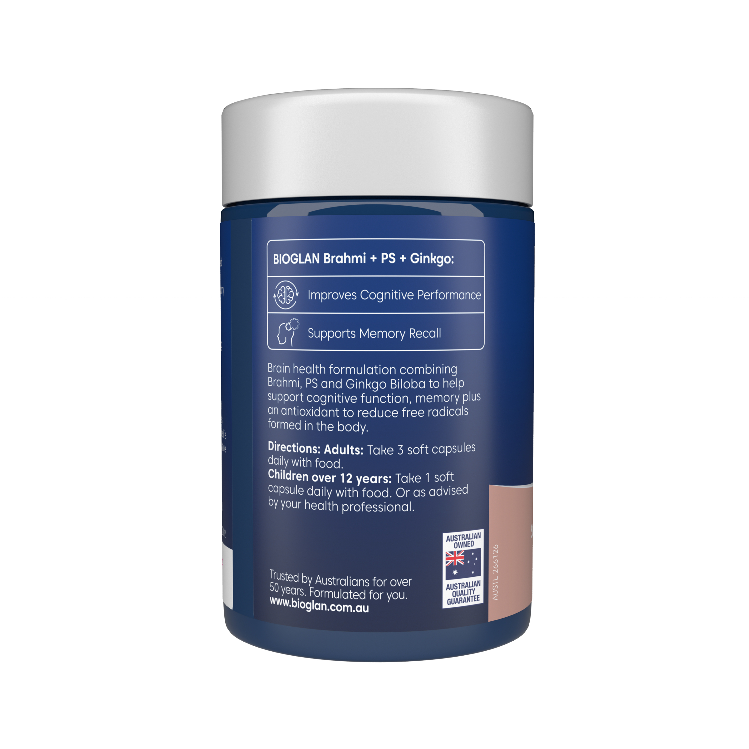 Bioglan Brahmi + PS + Focus 50 soft gel capsules - Image 2
