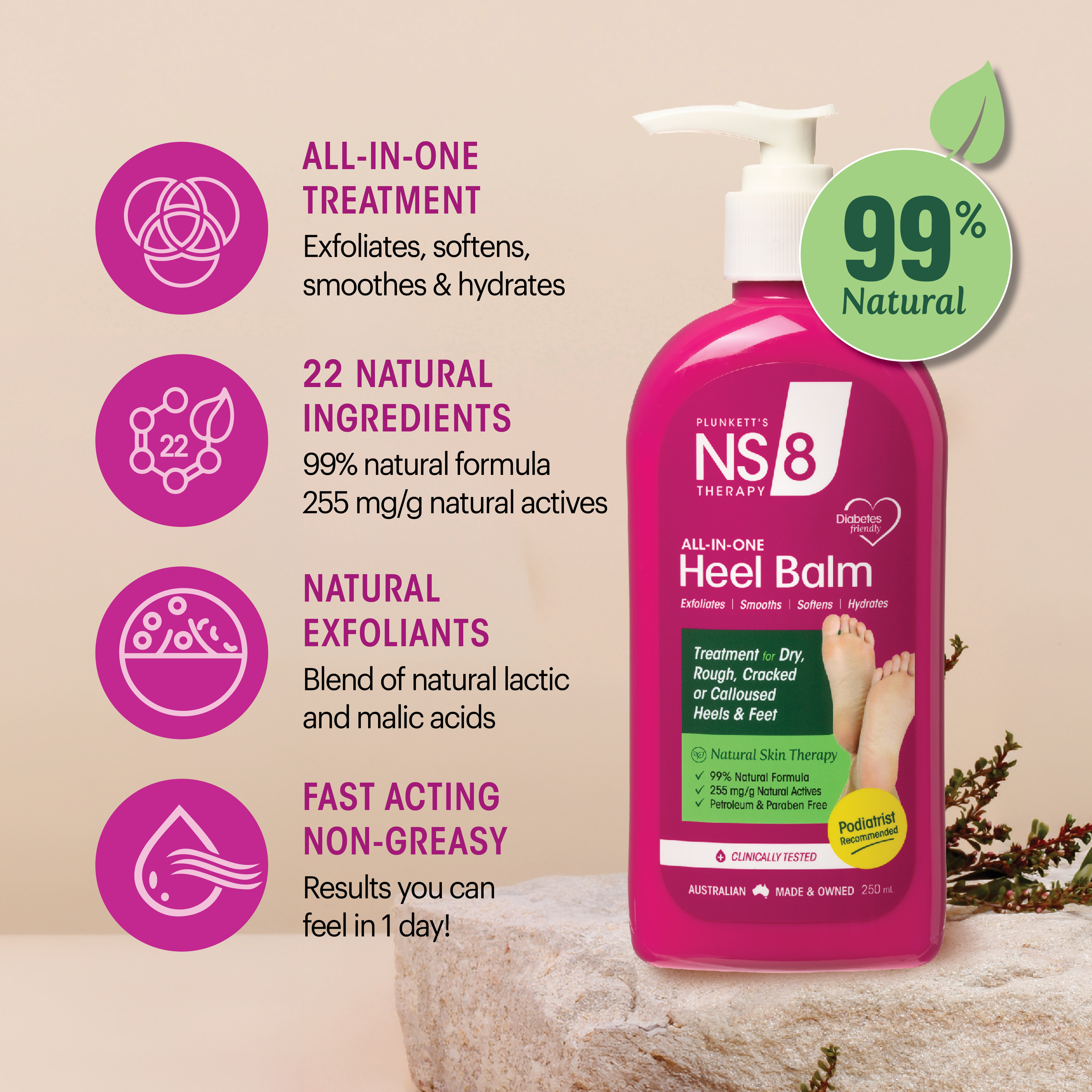 Plunkett's NS8 Heel Balm Complex 125ml - Image 6