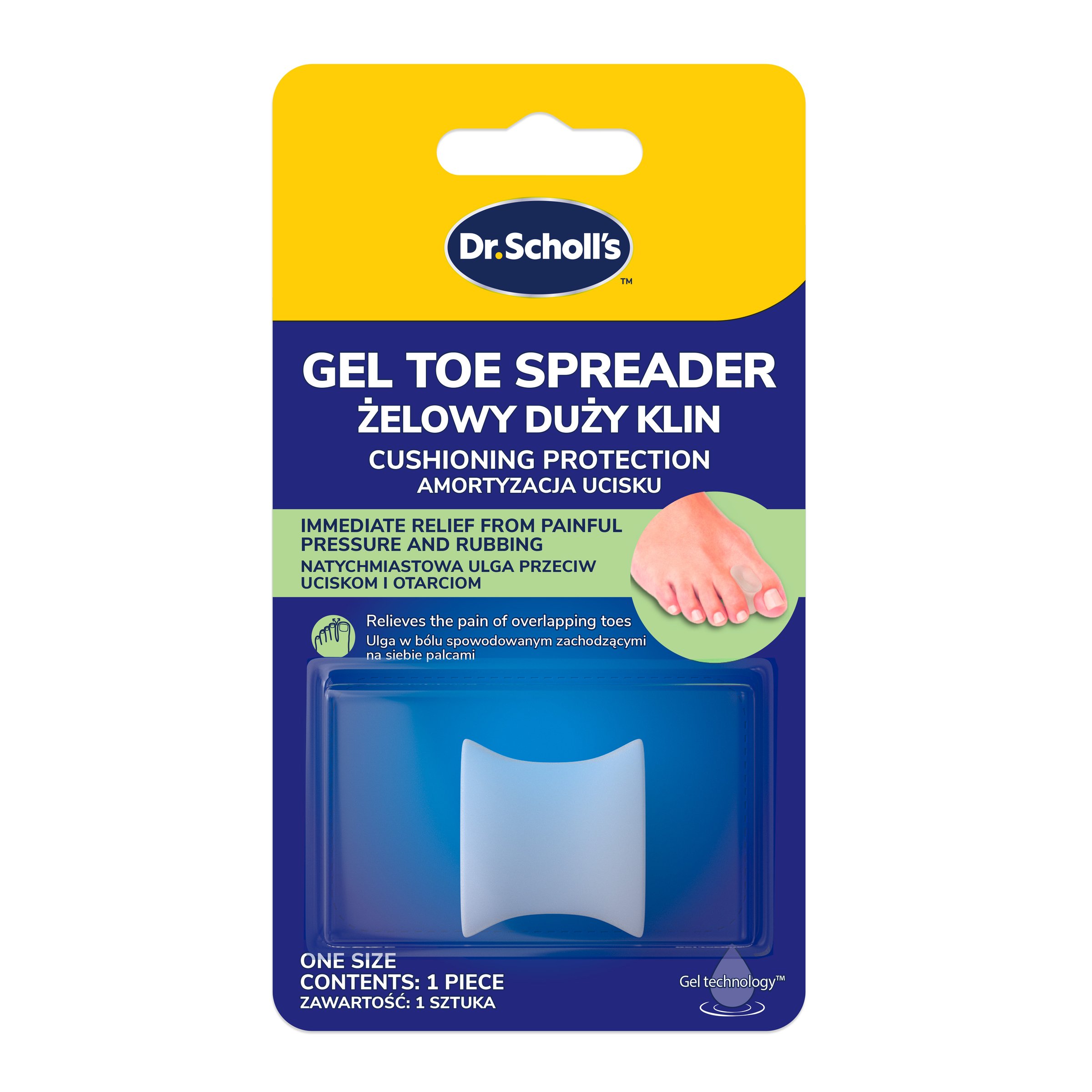 Scholl Soft Gel Toe Spreader 1 each - Image 1