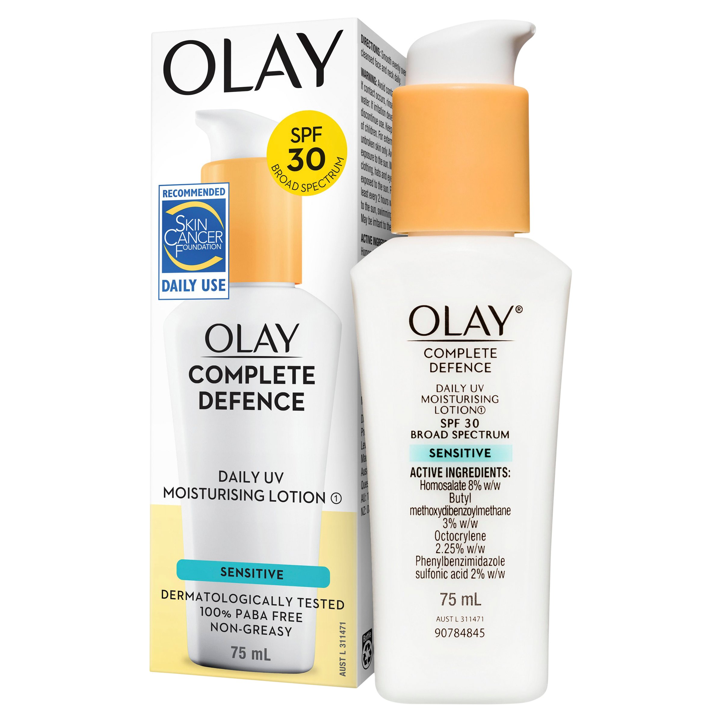 Olay Complete Defense Moisturising Lotion Sensitive SPF 30 - 75ml - Image 7