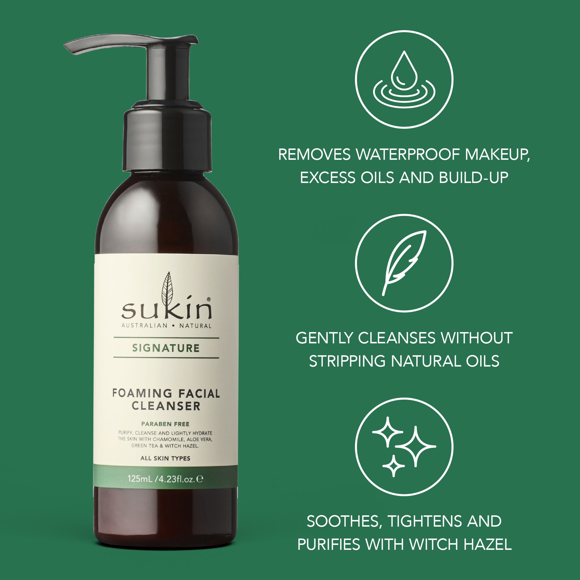 Sukin Foaming Facial Cleanser Pump 125ml - Image 8