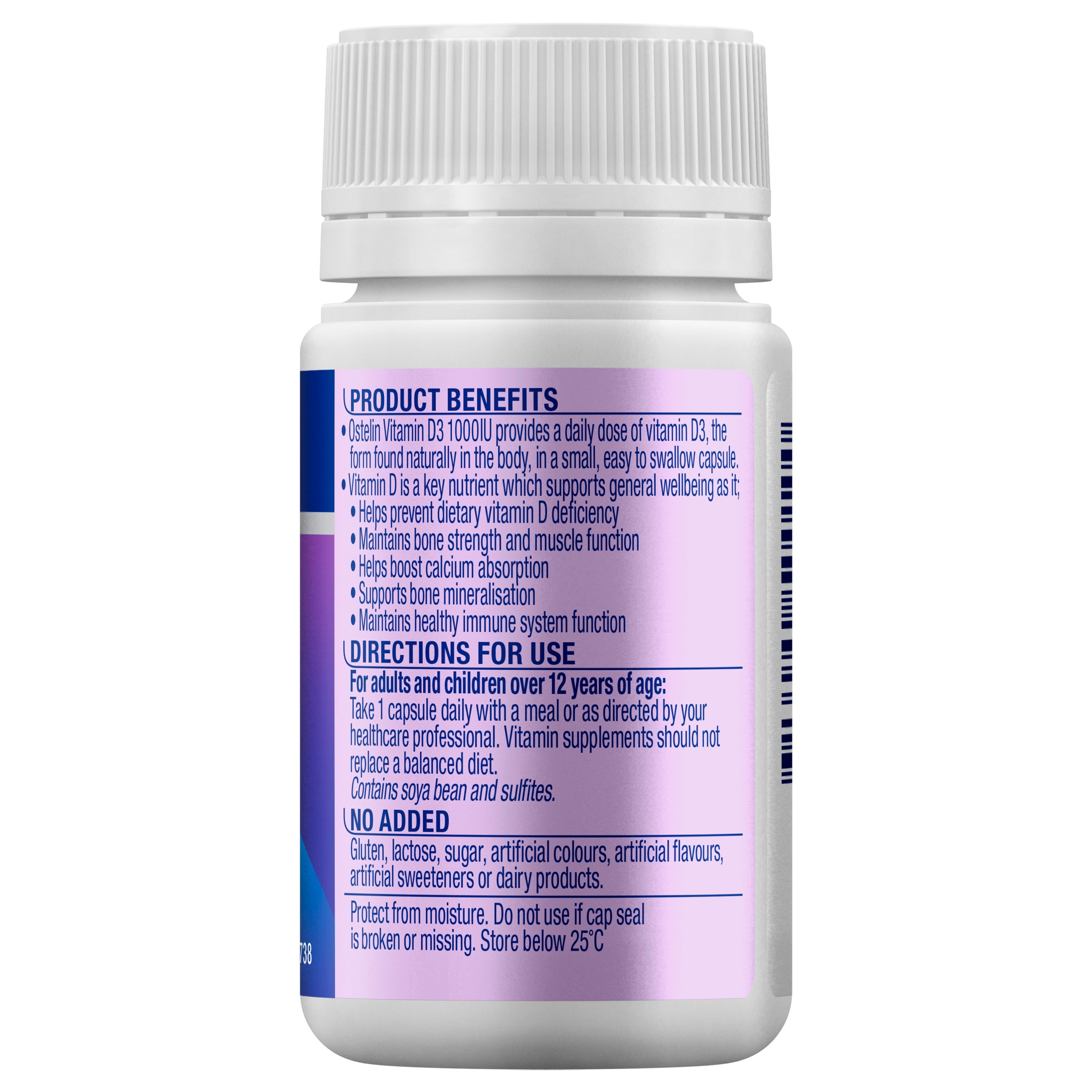 Ostelin Vitamin D3 1000IU 60 capsules - Image 3