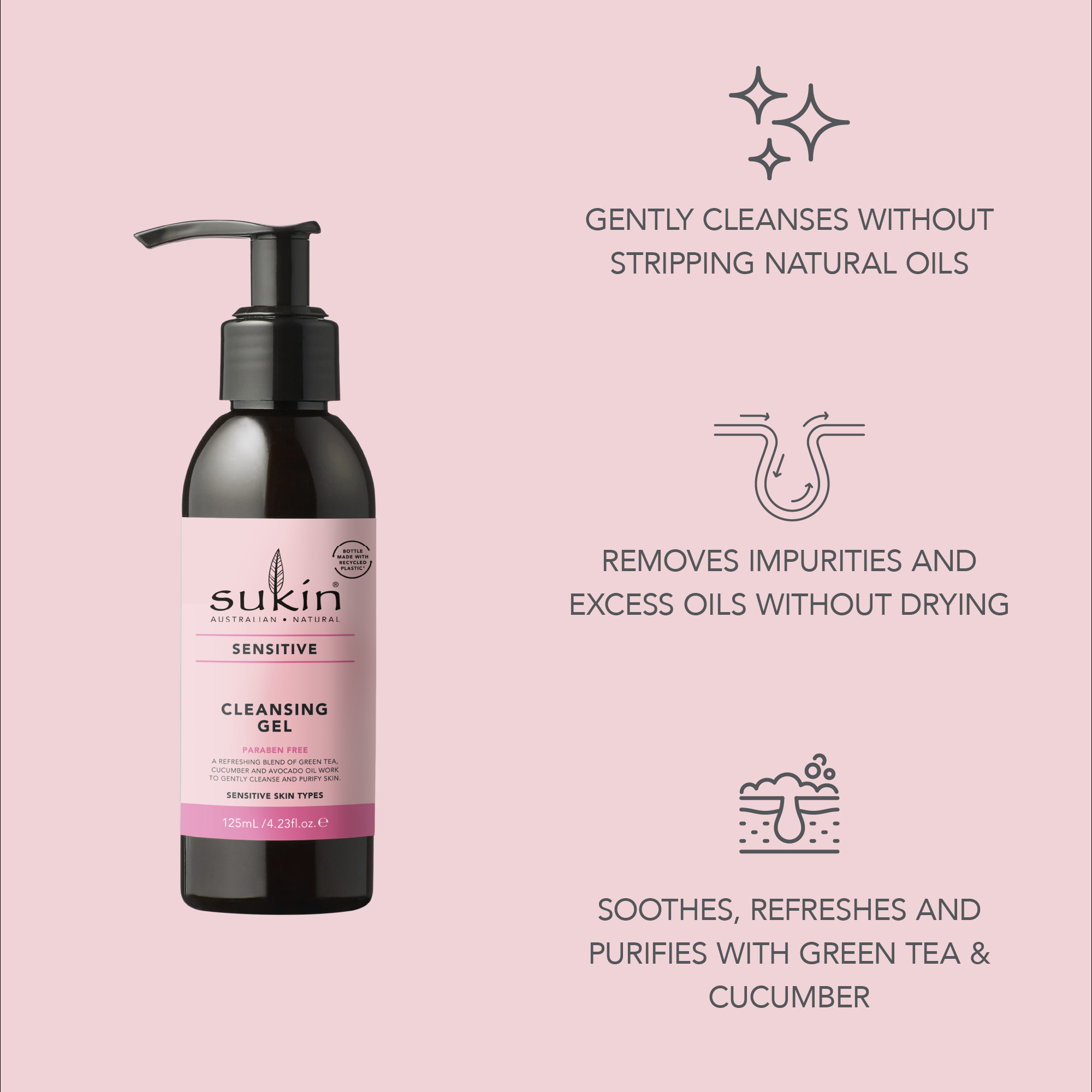 Sukin Sensitive Cleansing Gel 125ml - Image 9