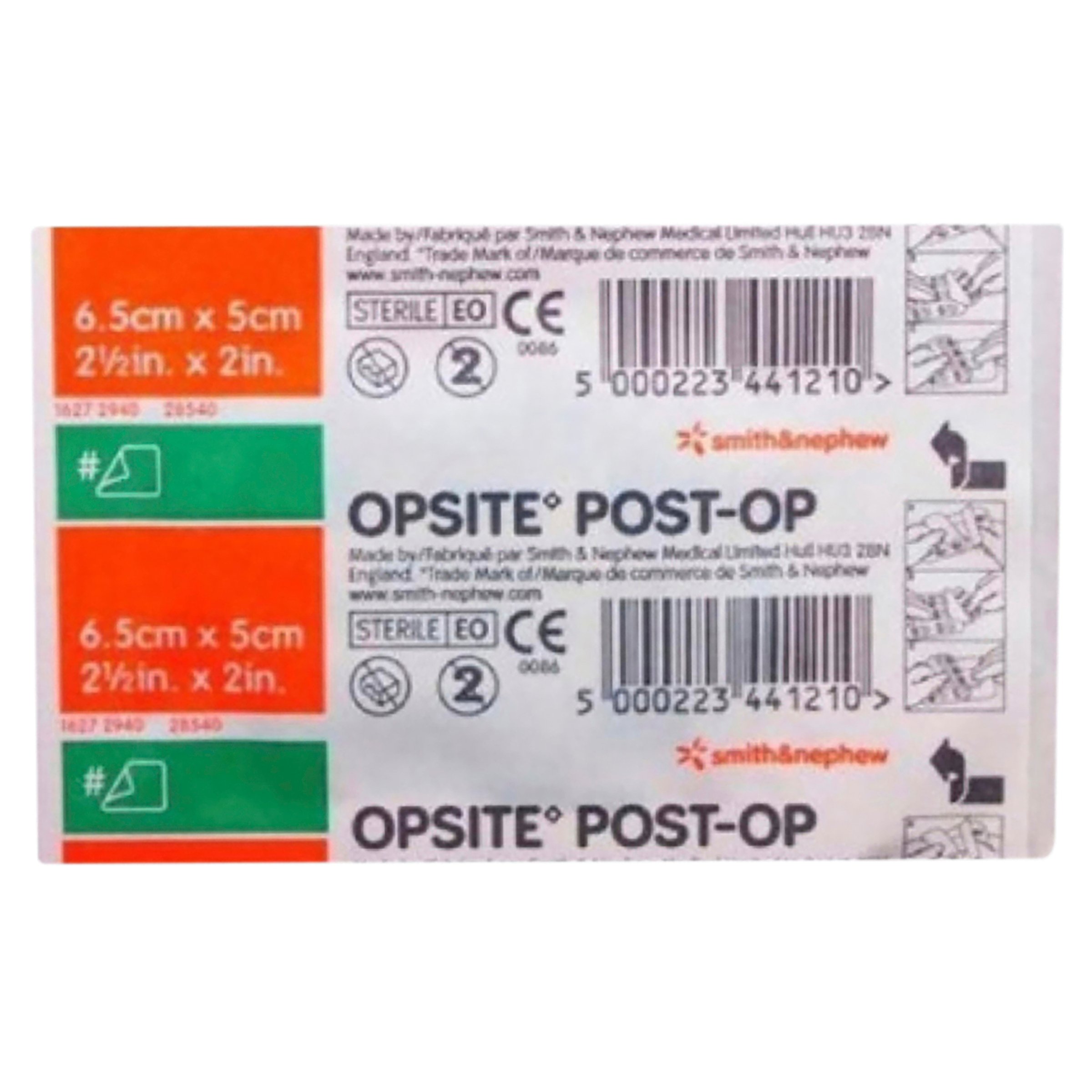 Opsite Post-Op Waterproof Barrier Dressing 6.5cm X 5cm - 1 each - Image 1