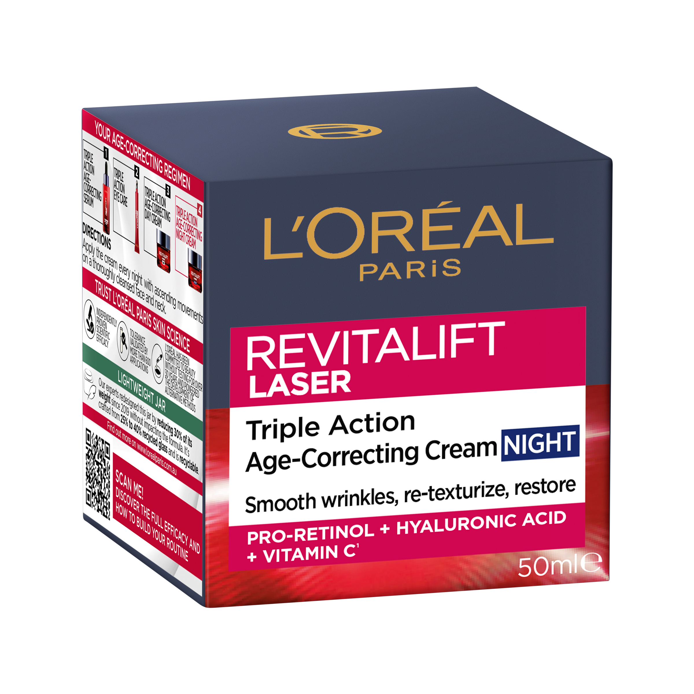 L'Oreal Paris Revitalift Laser X3 Renew Advanced Anti-Ageing Moisturiser 50ml - Image 1