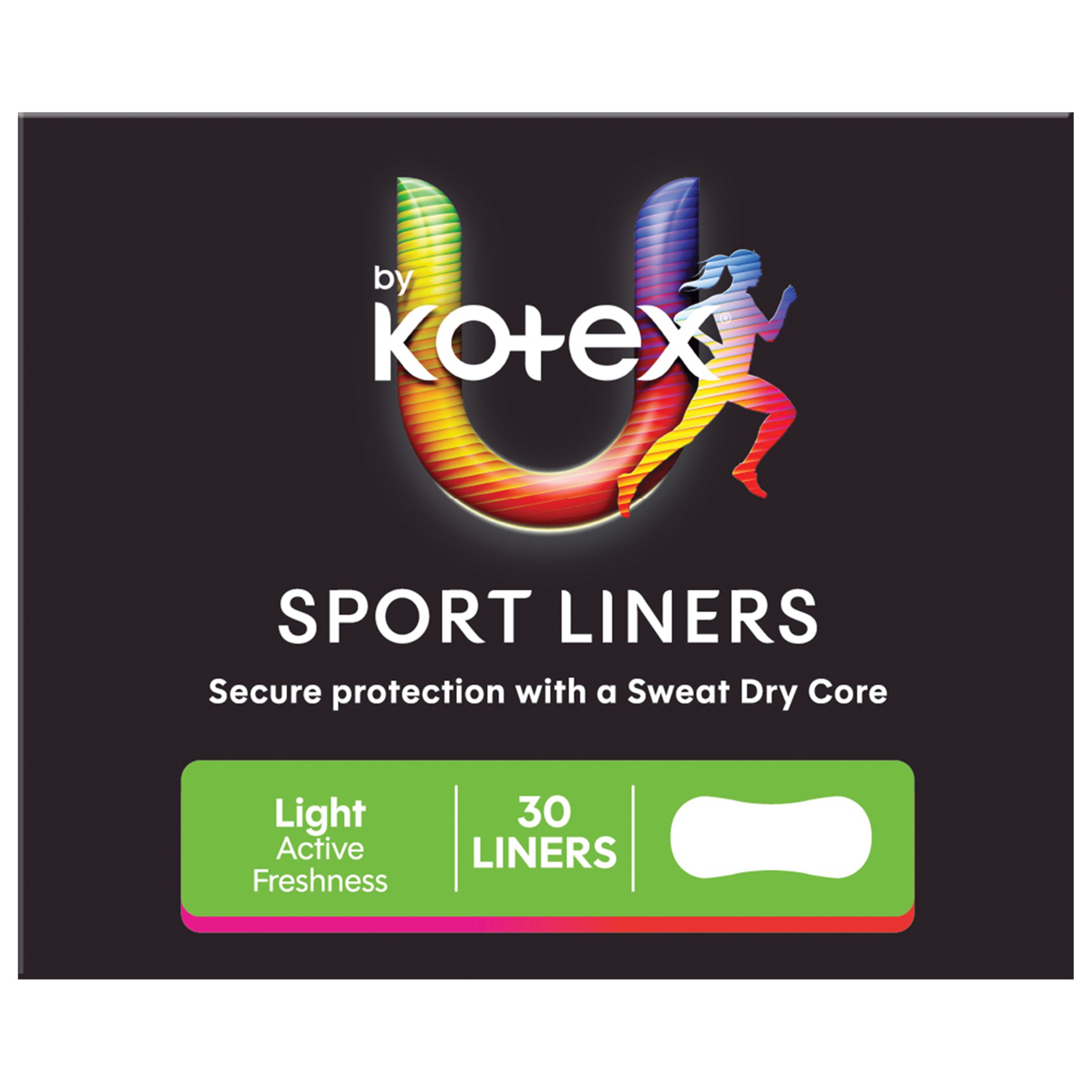 U by Kotex Liners Feminine Sport 30 pack - Image 1