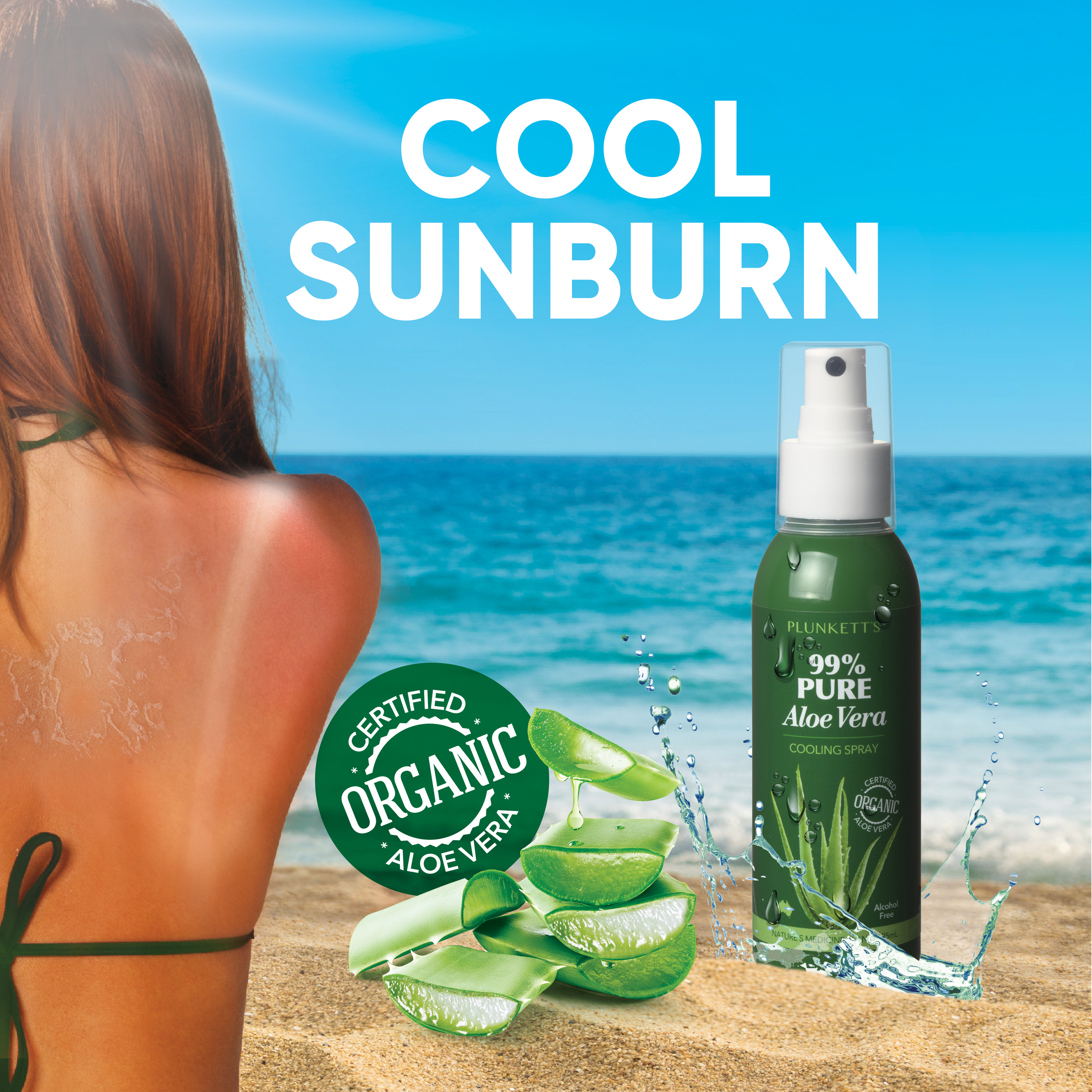 Plunkett's 99% Pure Aloe Vera Cooling Spray 125ml - Image 7