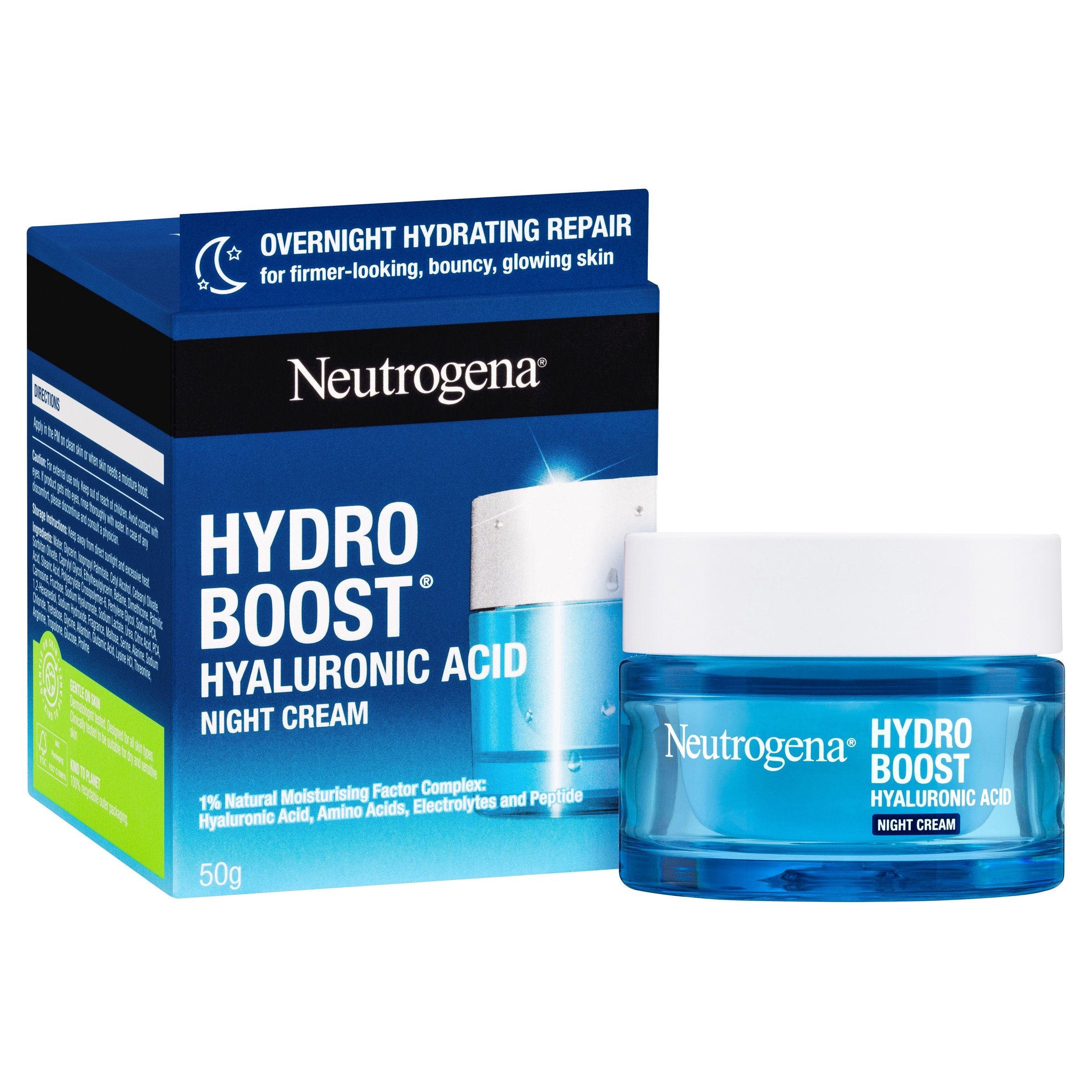 Neutrogena Hydro Boost Hyaluronic Acid Night Cream 50g - Image 2