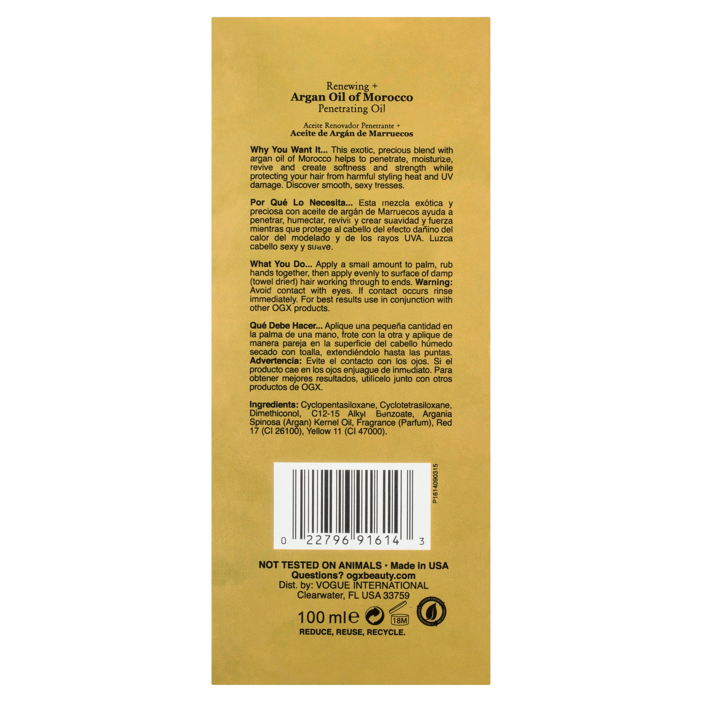 OGX Argan Oil Of Morocco Penetrating Oil 100ml - Image 2