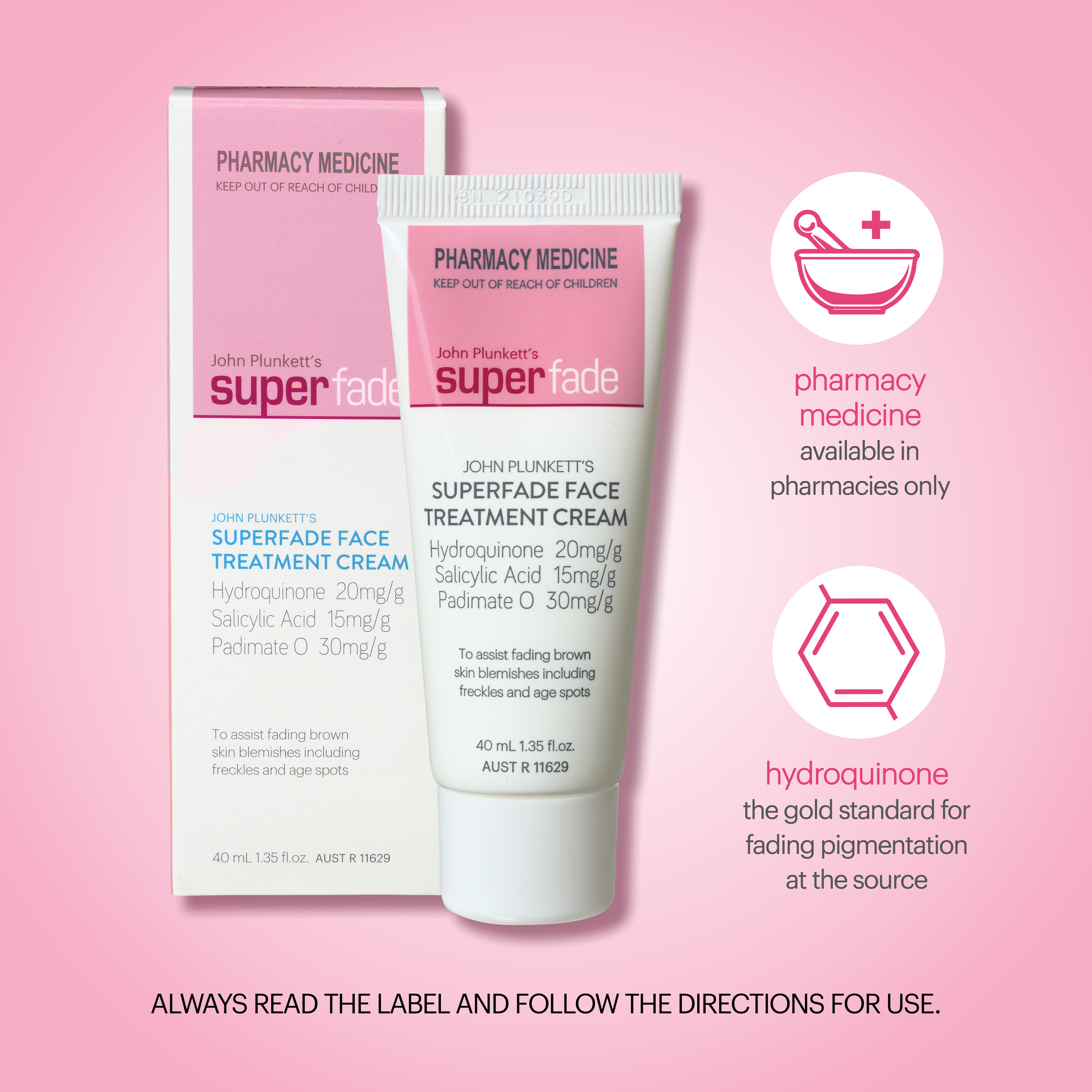 John Plunkett's SuperFade Face Treatment Cream 20ml - Image 6