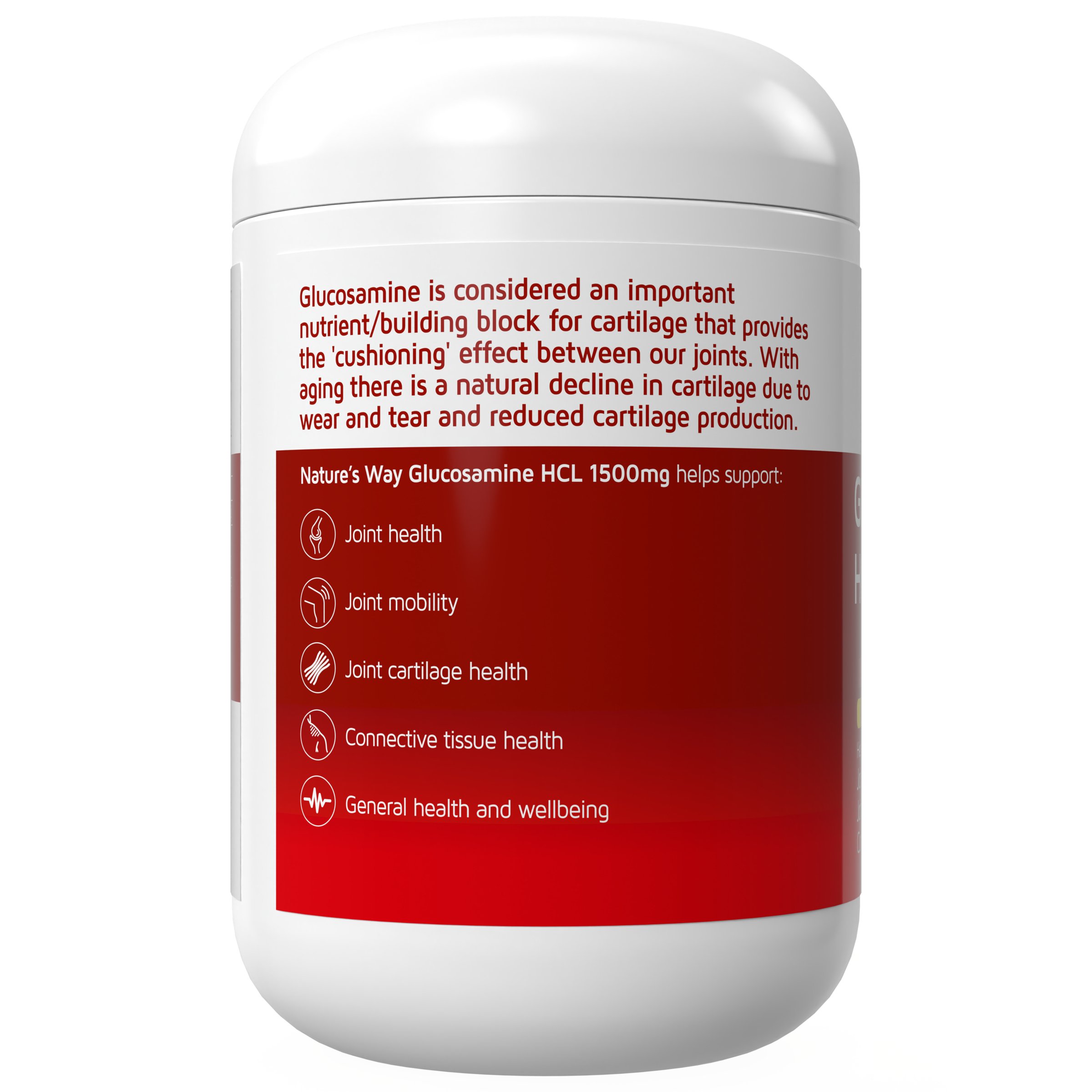 Nature's Way Glucosamine 1500mg - 200 capsules - Image 2