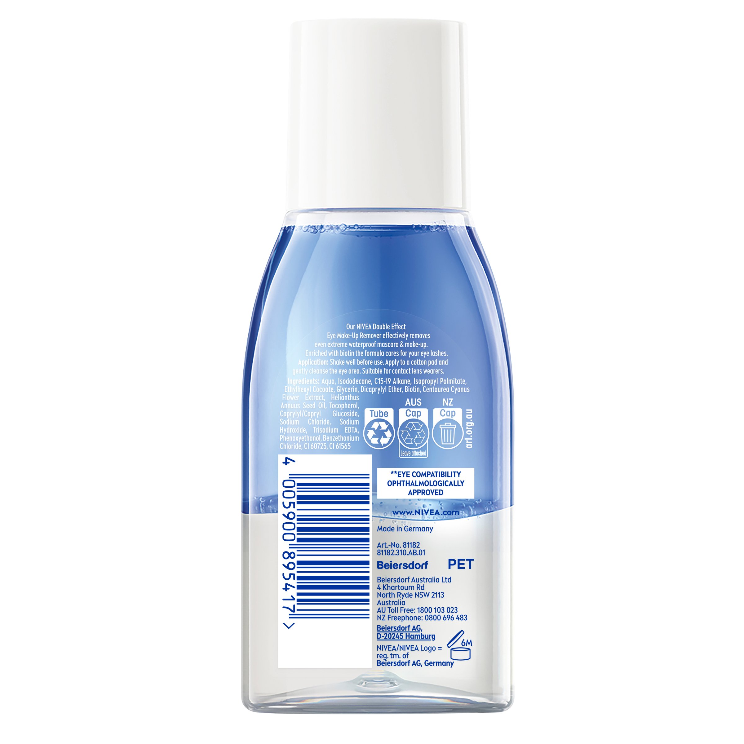 Nivea Daily Essentials Double Effect Eye Make-Up Remover 125ml - Image 2