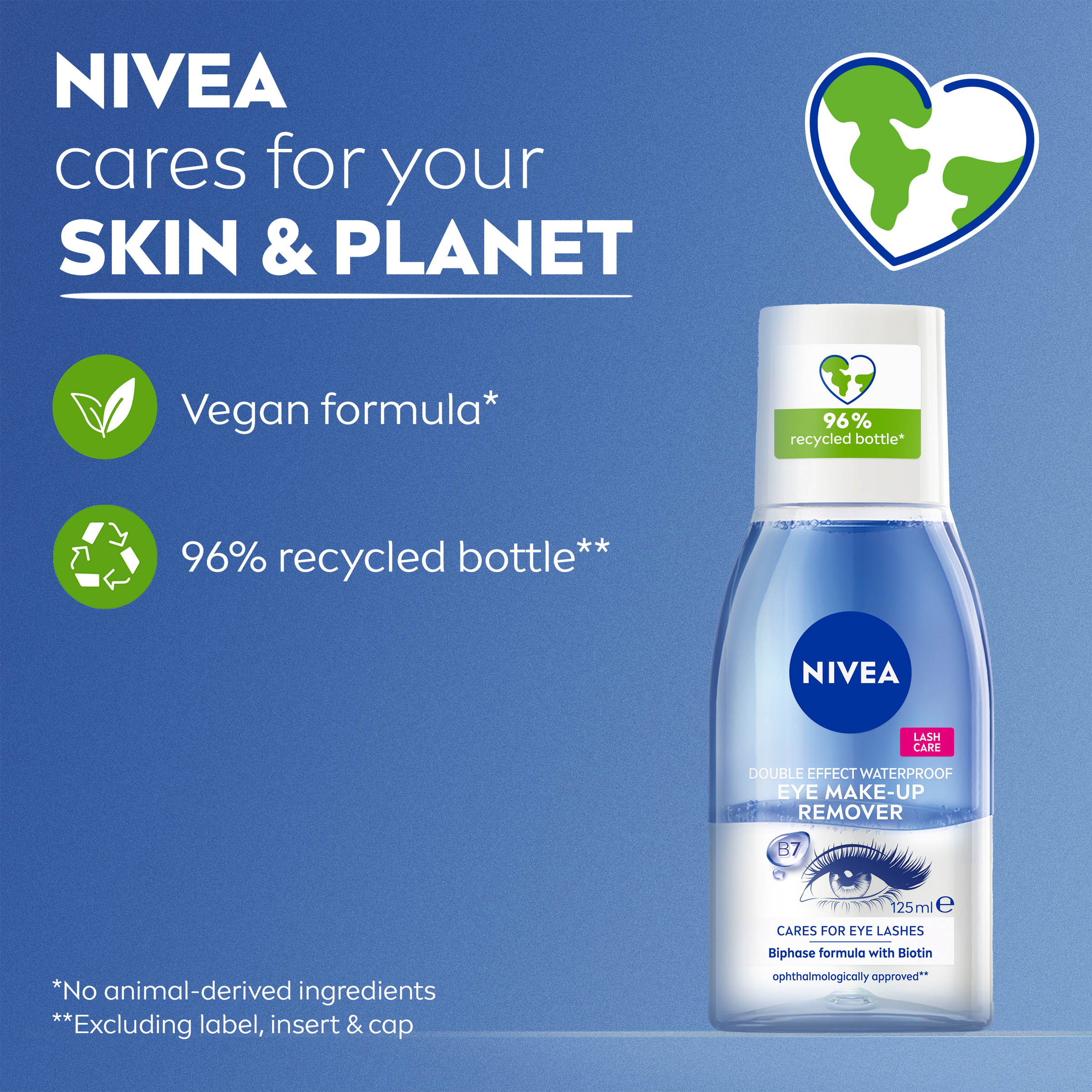 Nivea Daily Essentials Double Effect Eye Make-Up Remover 125ml - Image 5