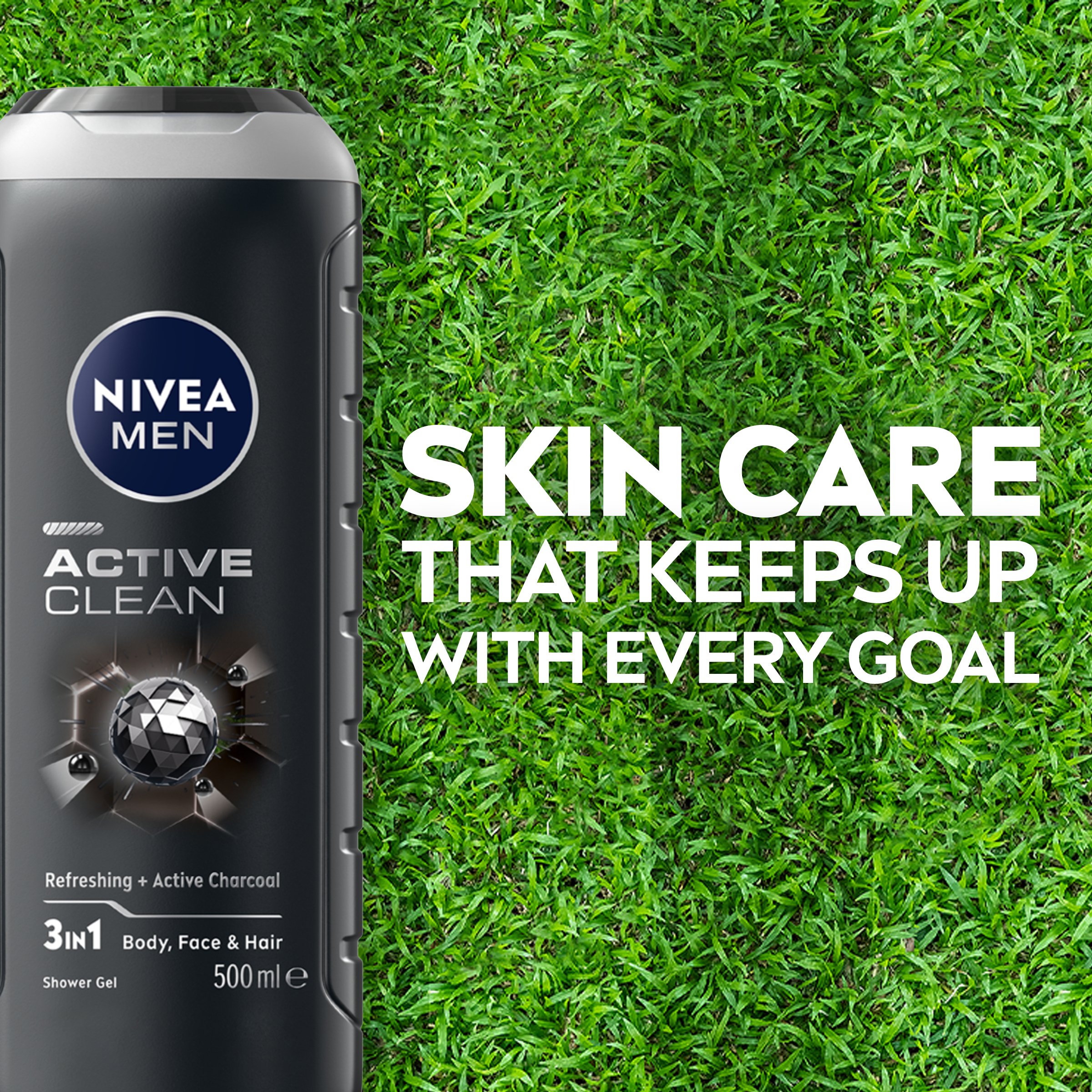 Nivea Men Shower Gel Active Clean Charcoal 500ml - Image 8