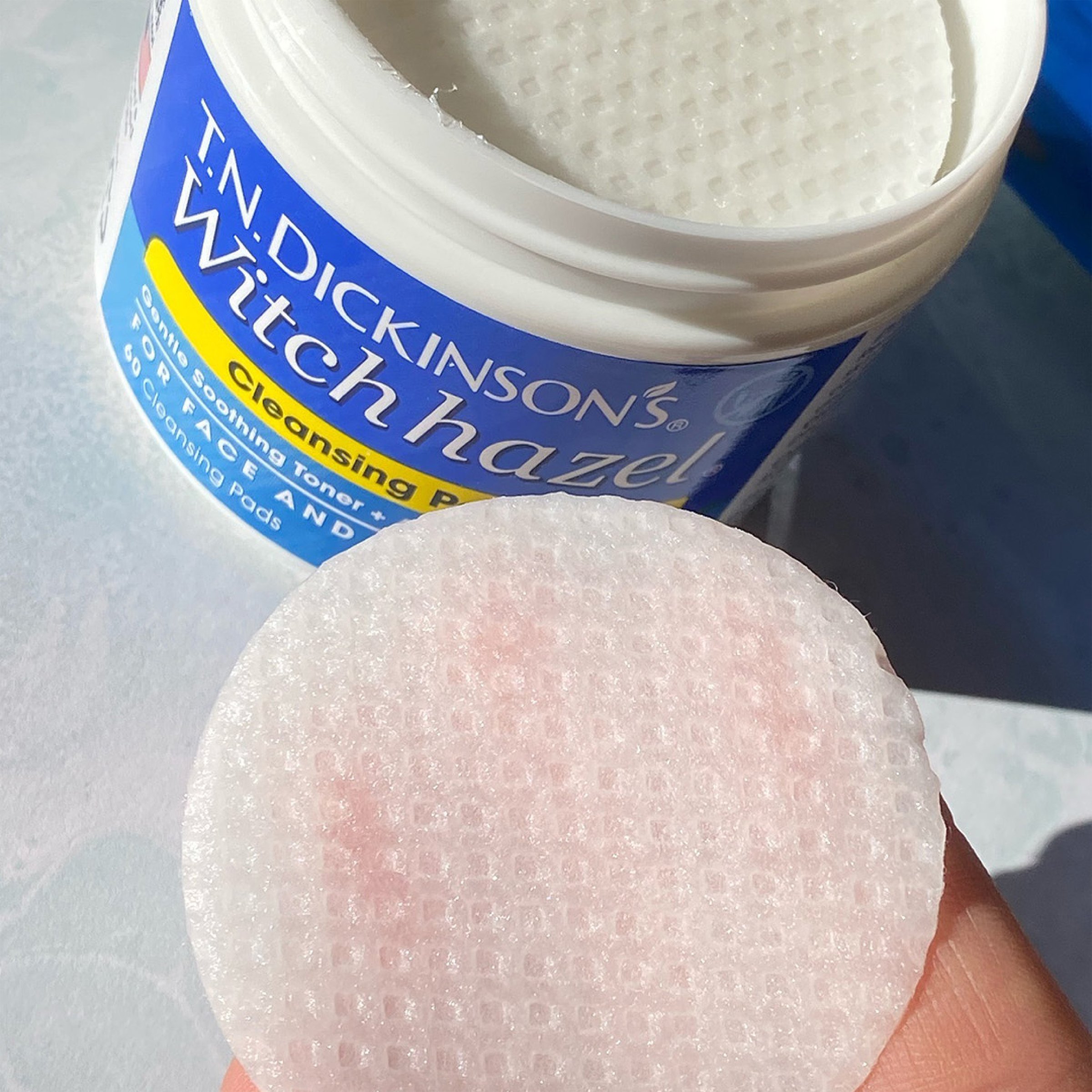 TN Dickinson's Witch Hazel Cleansing Pads 60 pack - Image 4